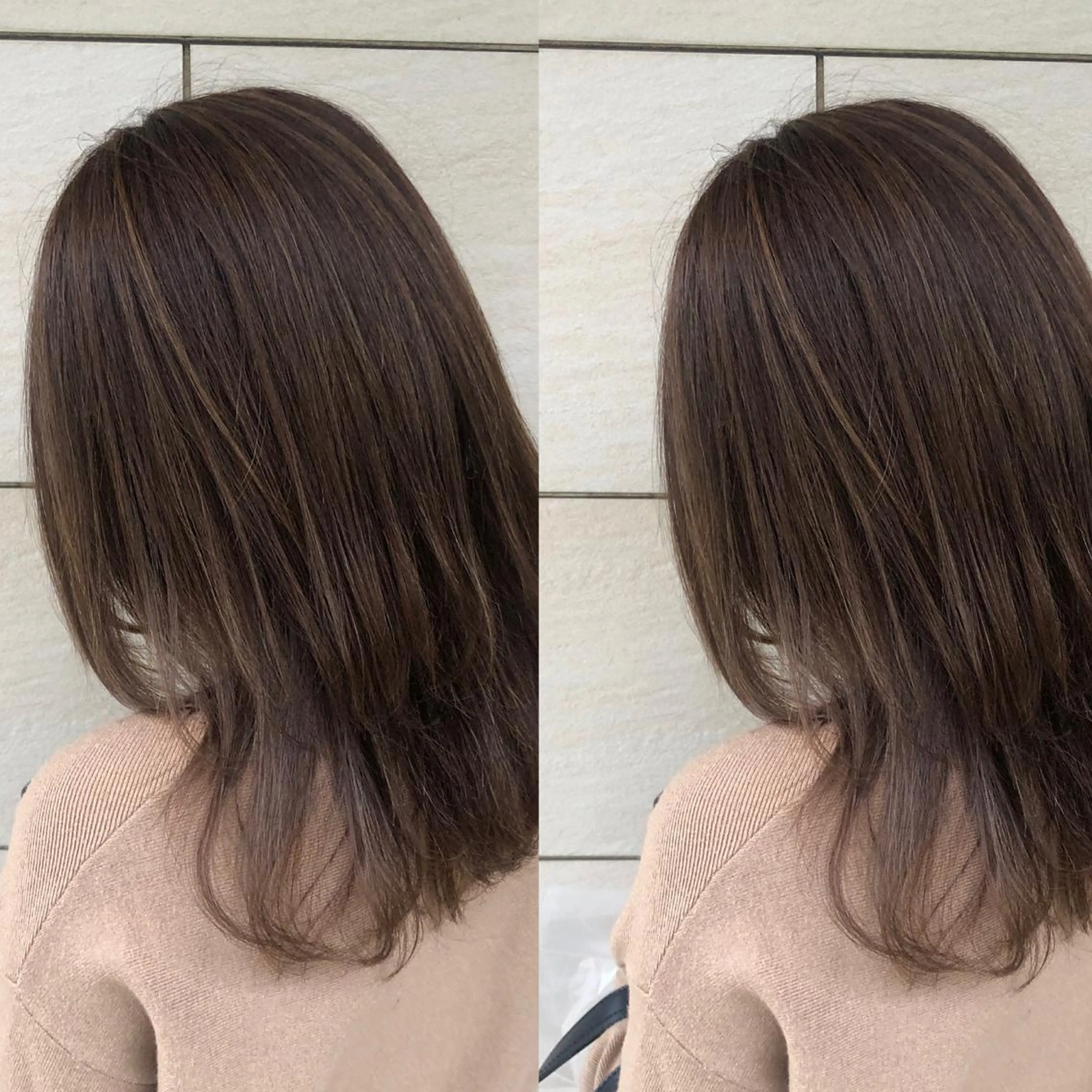 ロング ハイライト 青木 りおのヘアスタイル