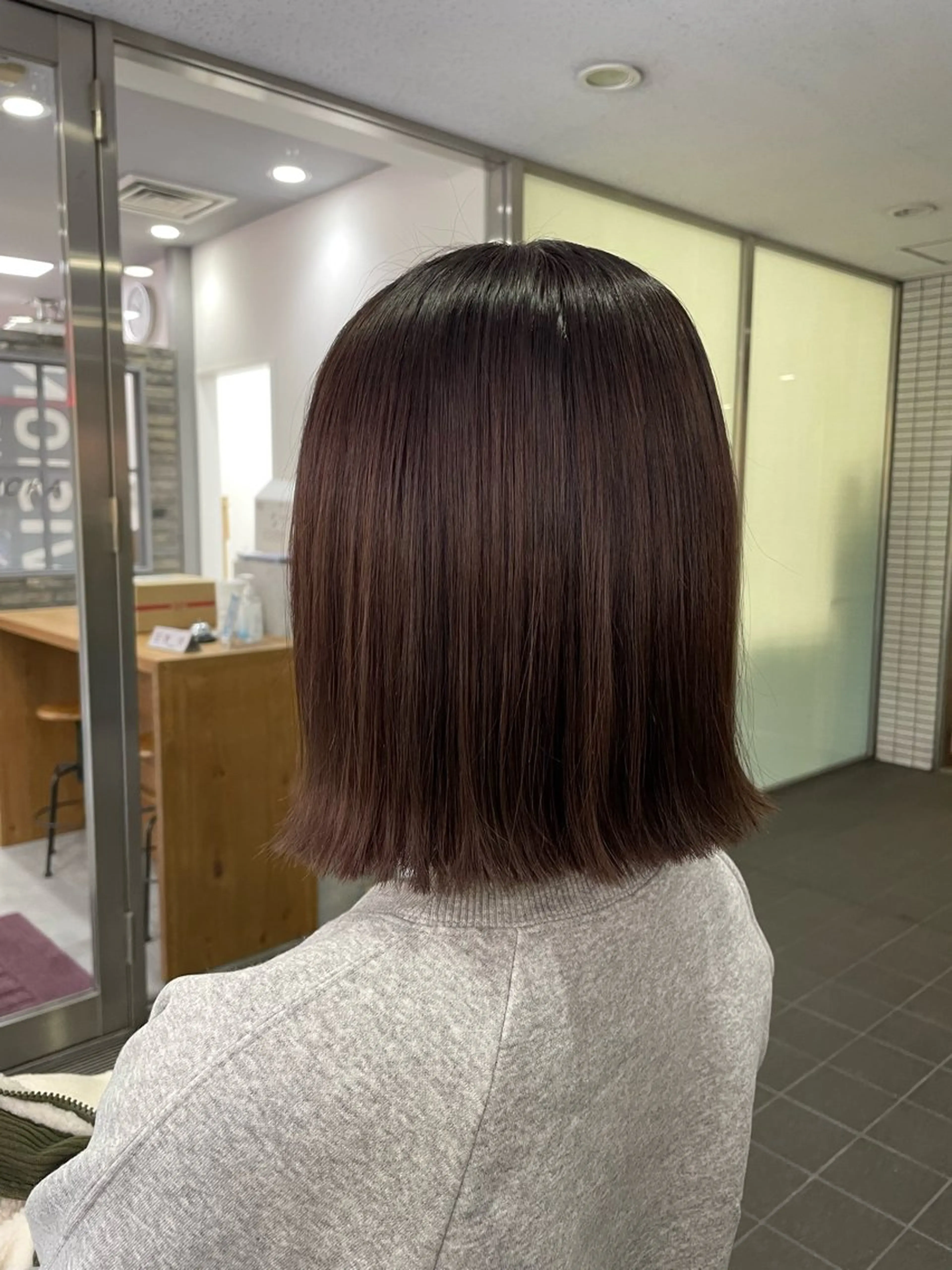 ショート カラー ブラウンカラー ボブ littleesta ASAのヘアスタイル