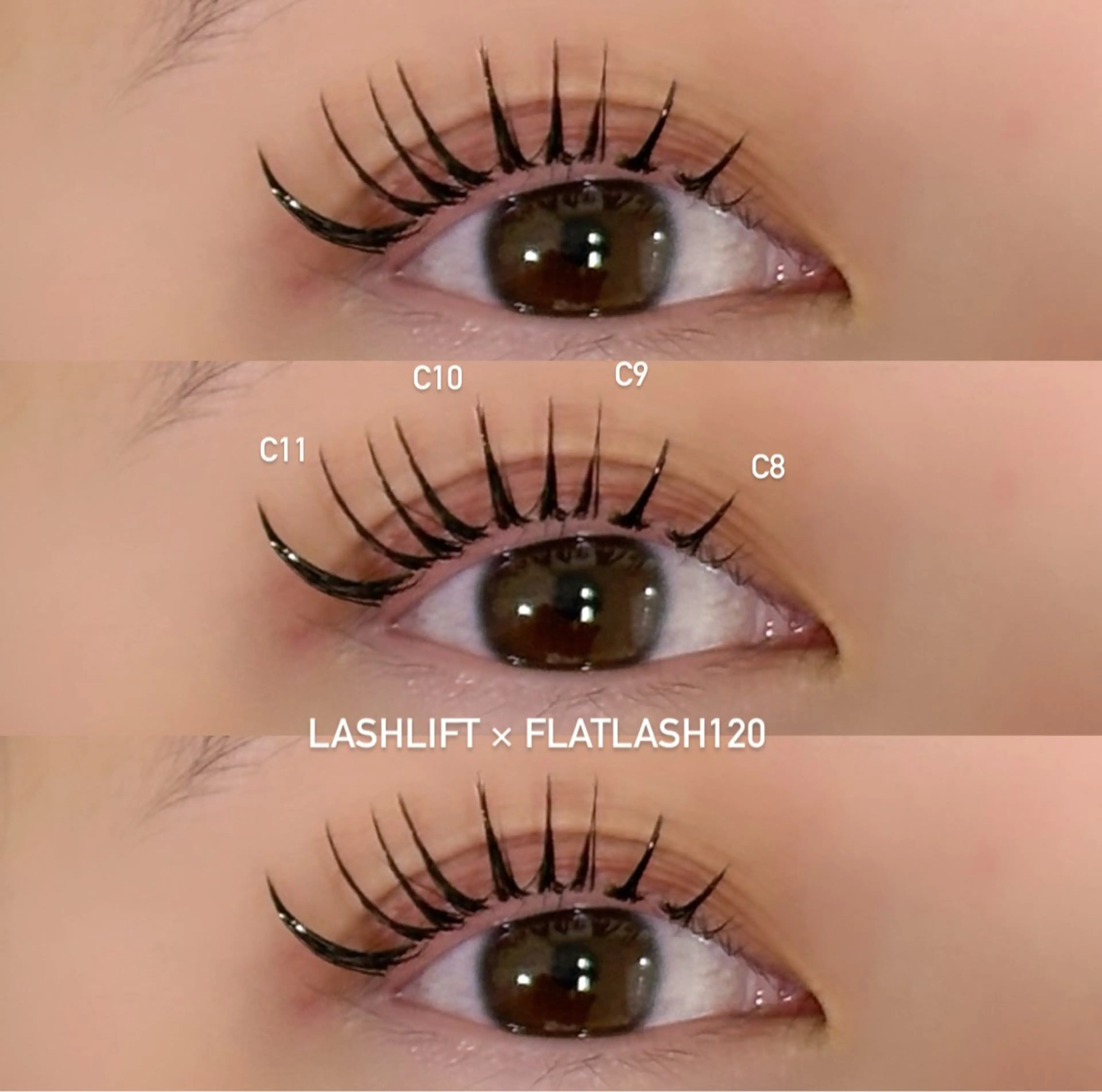 マツエク・マツパ マツエク 𝑻𝑹𝑰𝑵𝑻 えつこ ♥︎のマツエク・マツパデザイン