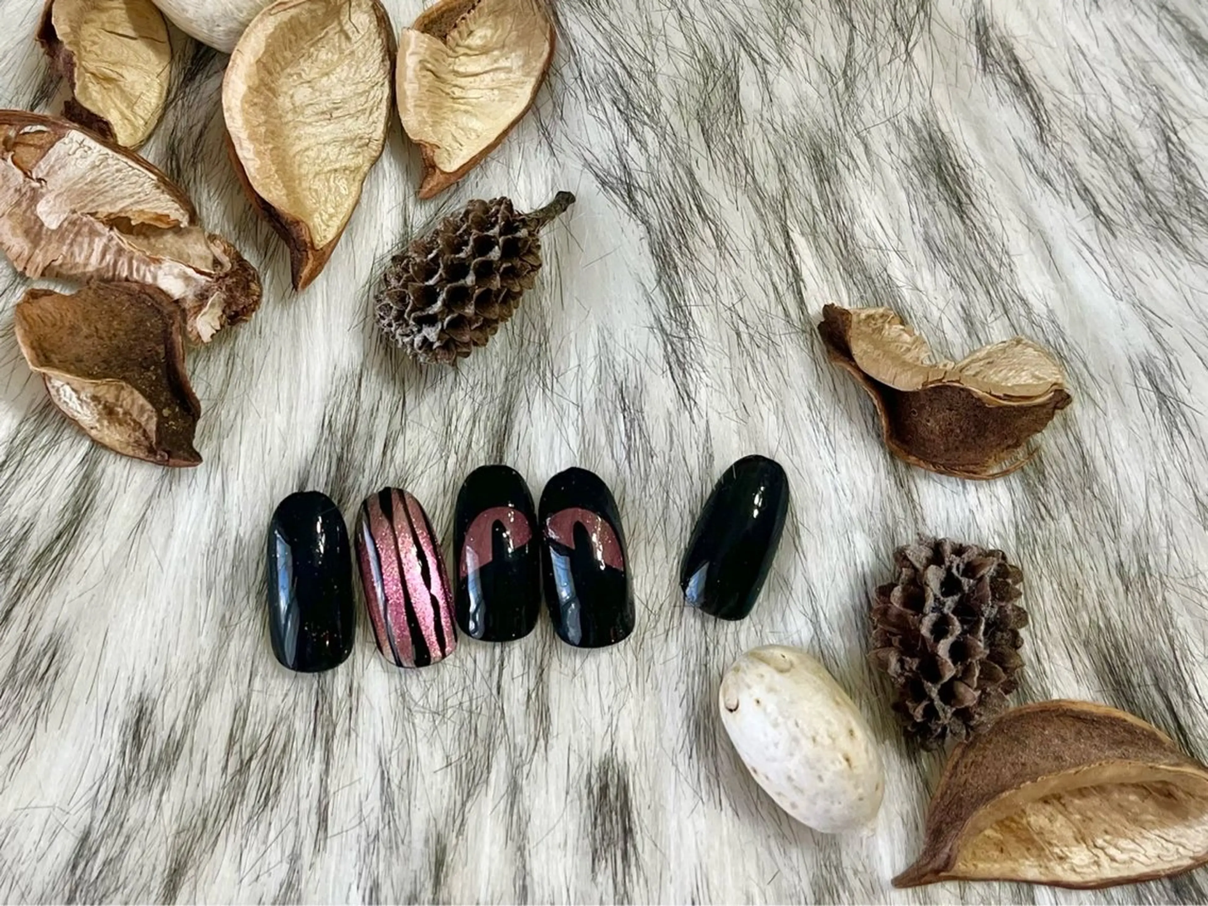 ネイル ジェルネイル ハロウィン メンズネイル パラジェル ワンホンネイル kiki nail 二子玉川のネイルデザイン