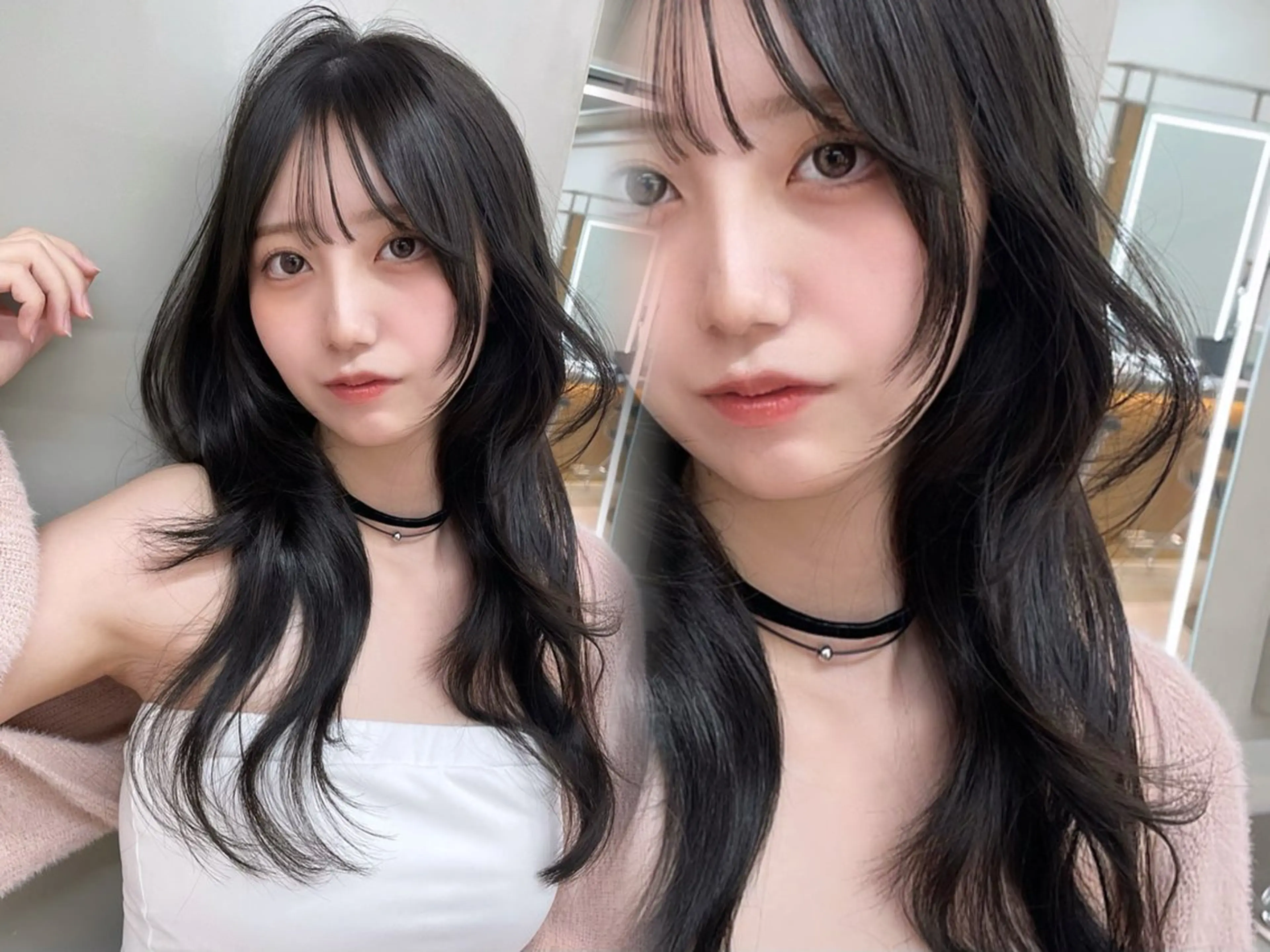 セミロング カット ヘアカラー トリートメント ヘッドスパ ヘアセット 韓国ヘア/レイヤー Londエレンのヘアスタイル