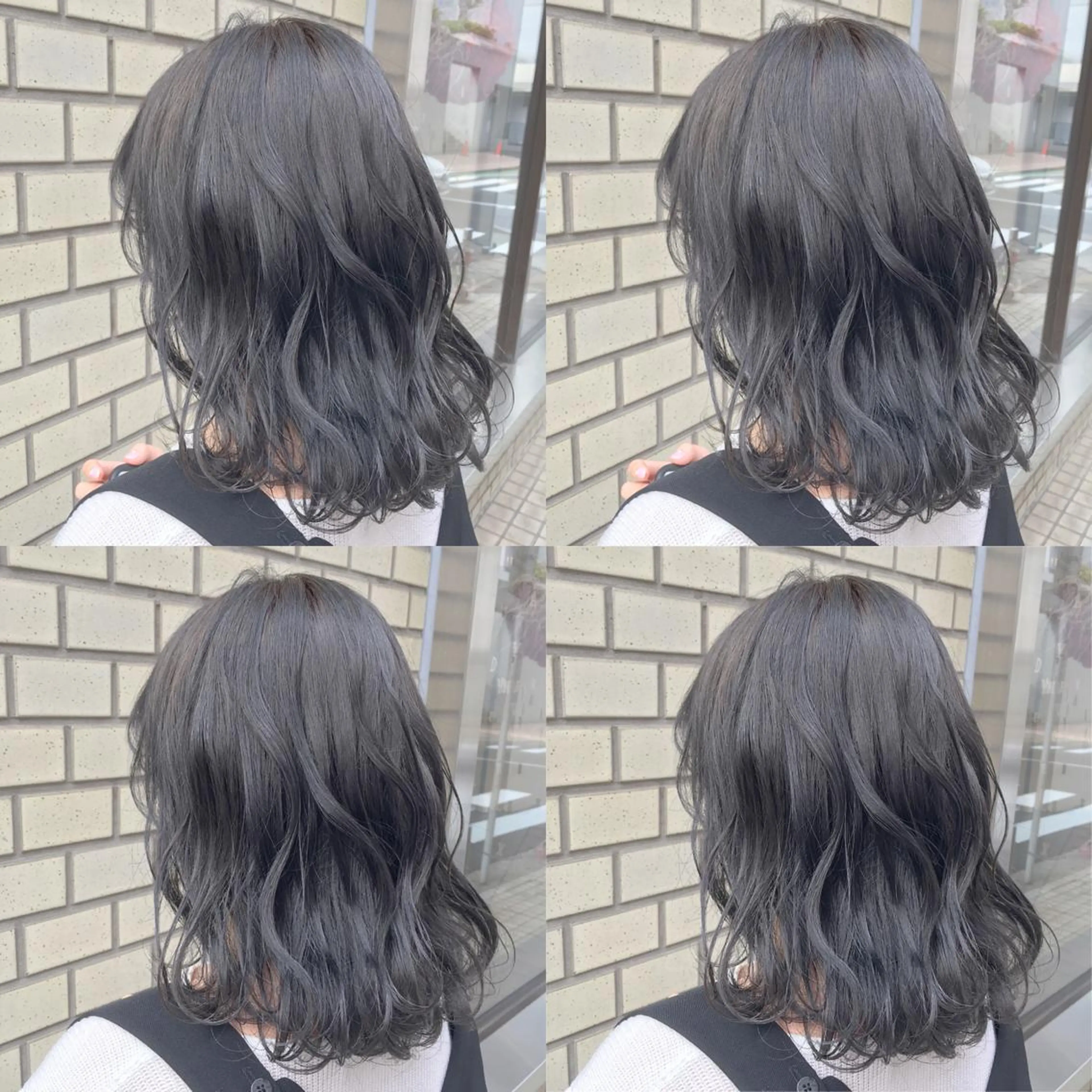 ミディアム カラー パーマ ヘアアレンジ ハイトーン特化🤍 浦住のヘアスタイル