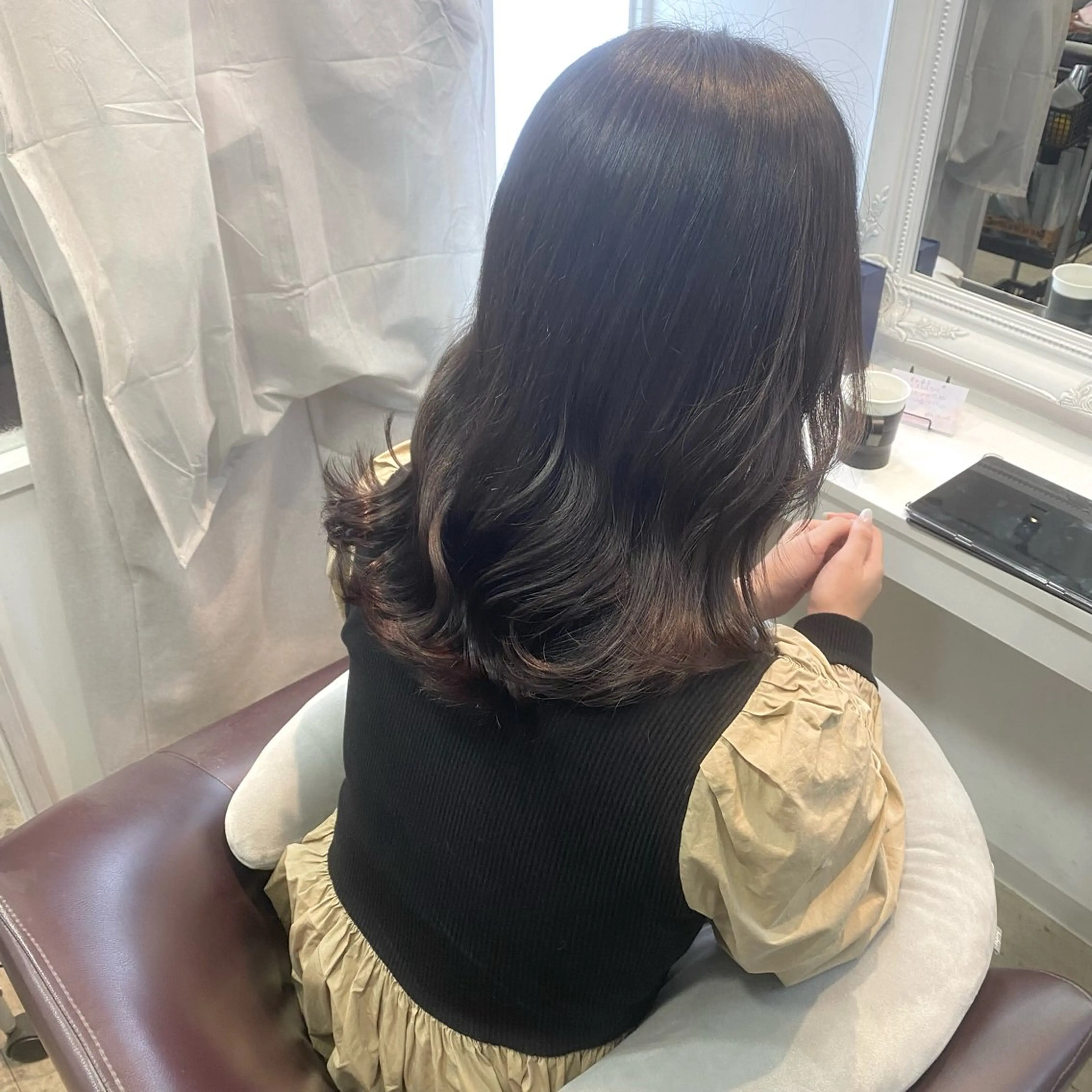 セミロング カラー ヘアカラー 𝑆𝐴𝑂𝑅𝐼 /大森🪞🎀のヘアスタイル