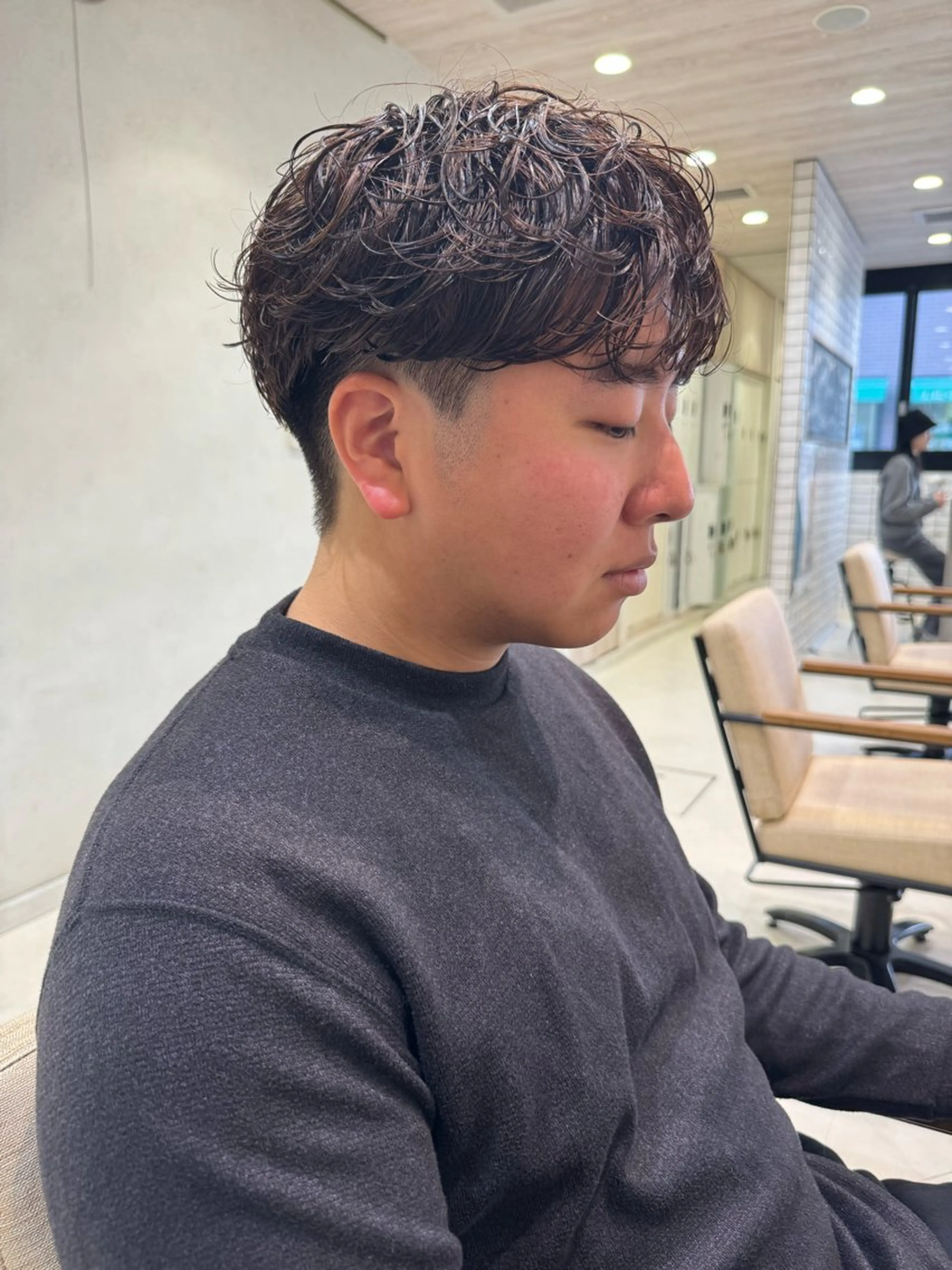 ショート パーマ メンズ カット パーマ フェザー/ニュアンス パーマ/ryutoのヘアスタイル