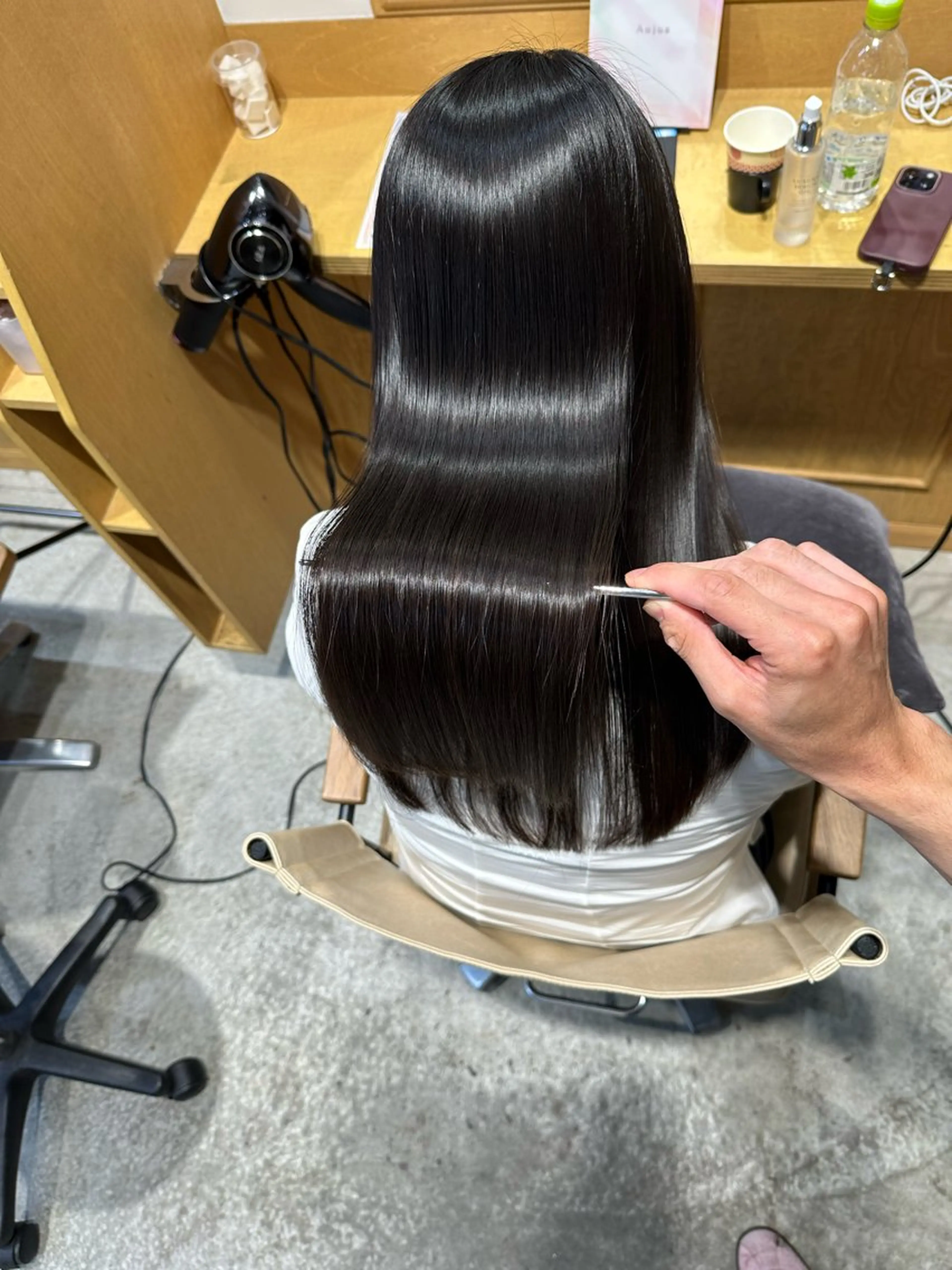 ロング 縮毛矯正 トリートメント 恵比寿/艶髪/ 髪質改善特化/フミヤのヘアスタイル