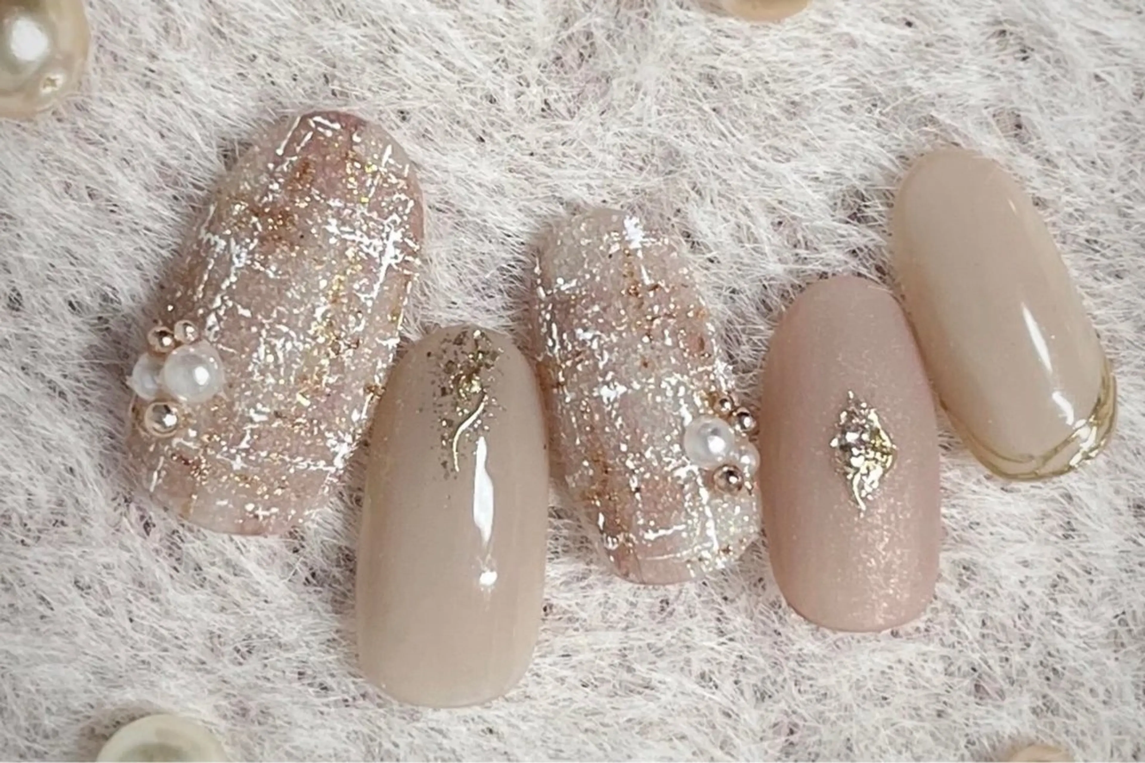 ネイル シンプルネイル 冬ネイル クリスマス ハンドネイル enju0422所属・谷口 雪のネイルデザイン