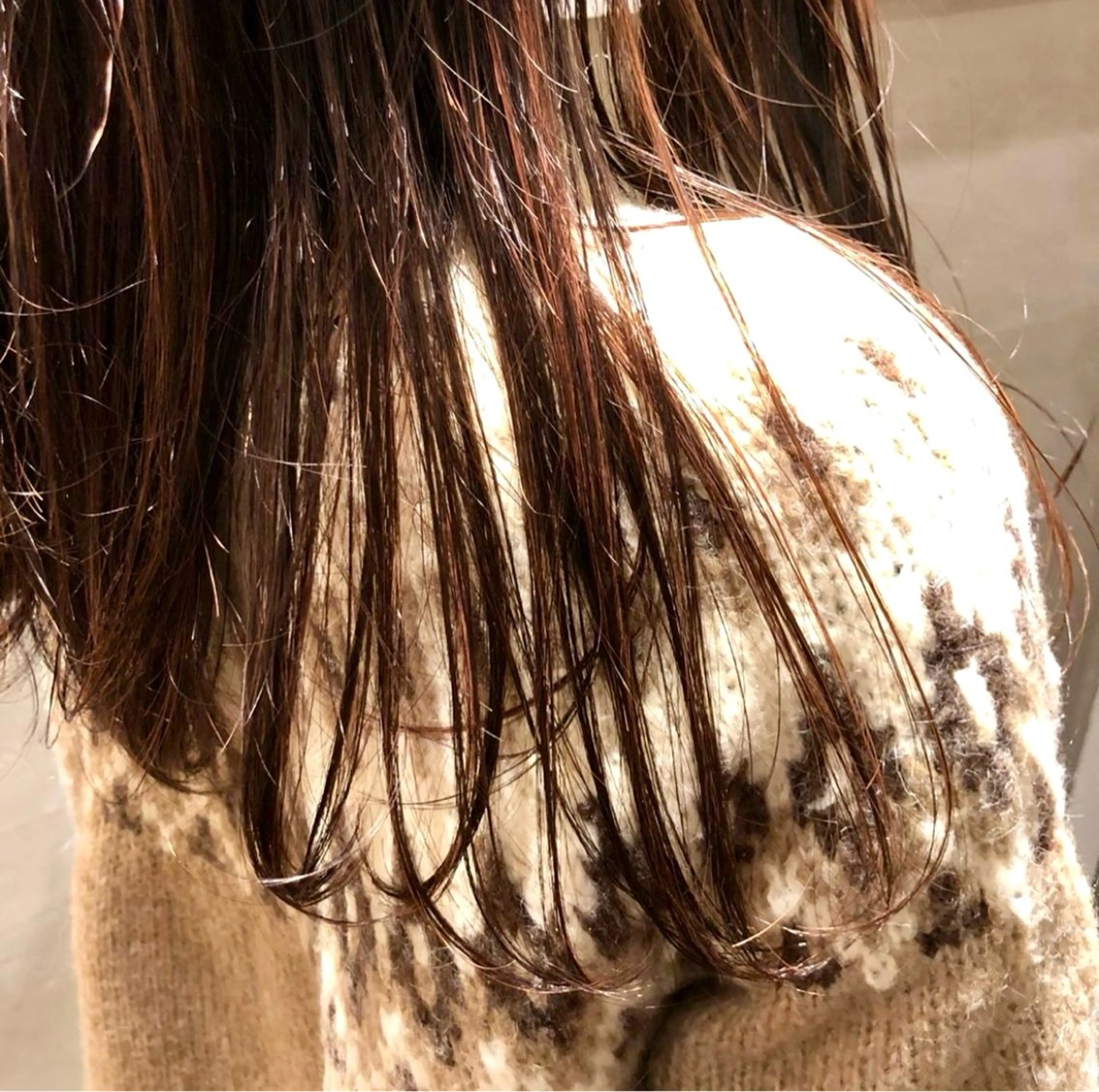 ミディアム カラー パーマ ヘアカラー トリートメント ヘッドスパ ヘアセット レイヤー/透明感/ 髪質改善🩵NANAのヘアスタイル