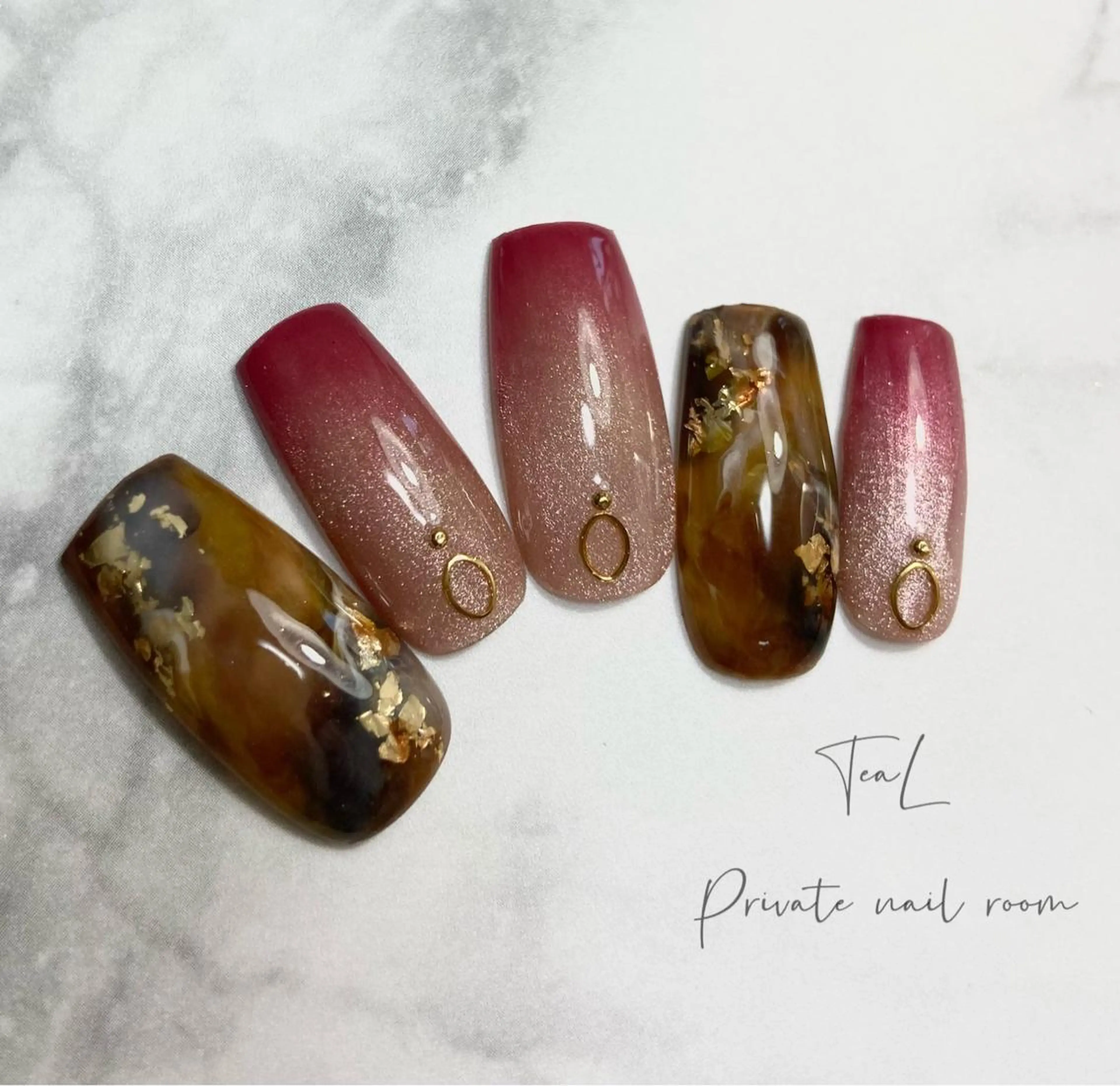 ネイル ハンドネイル TeaL nailのネイルデザイン