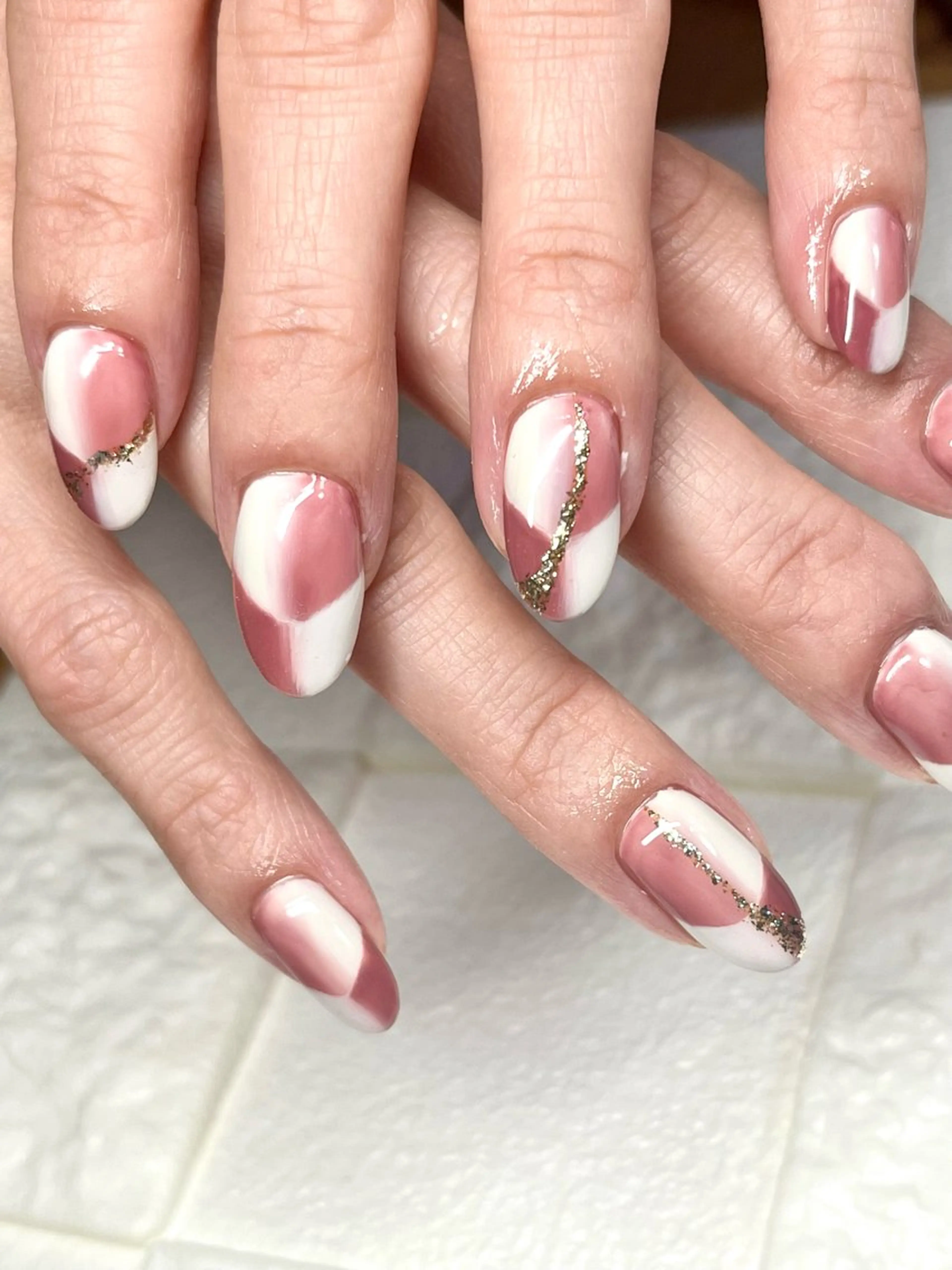 ネイル フレンチネイル オンブレフレンチ ハンドネイル まり りぃ〜んのネイルデザイン