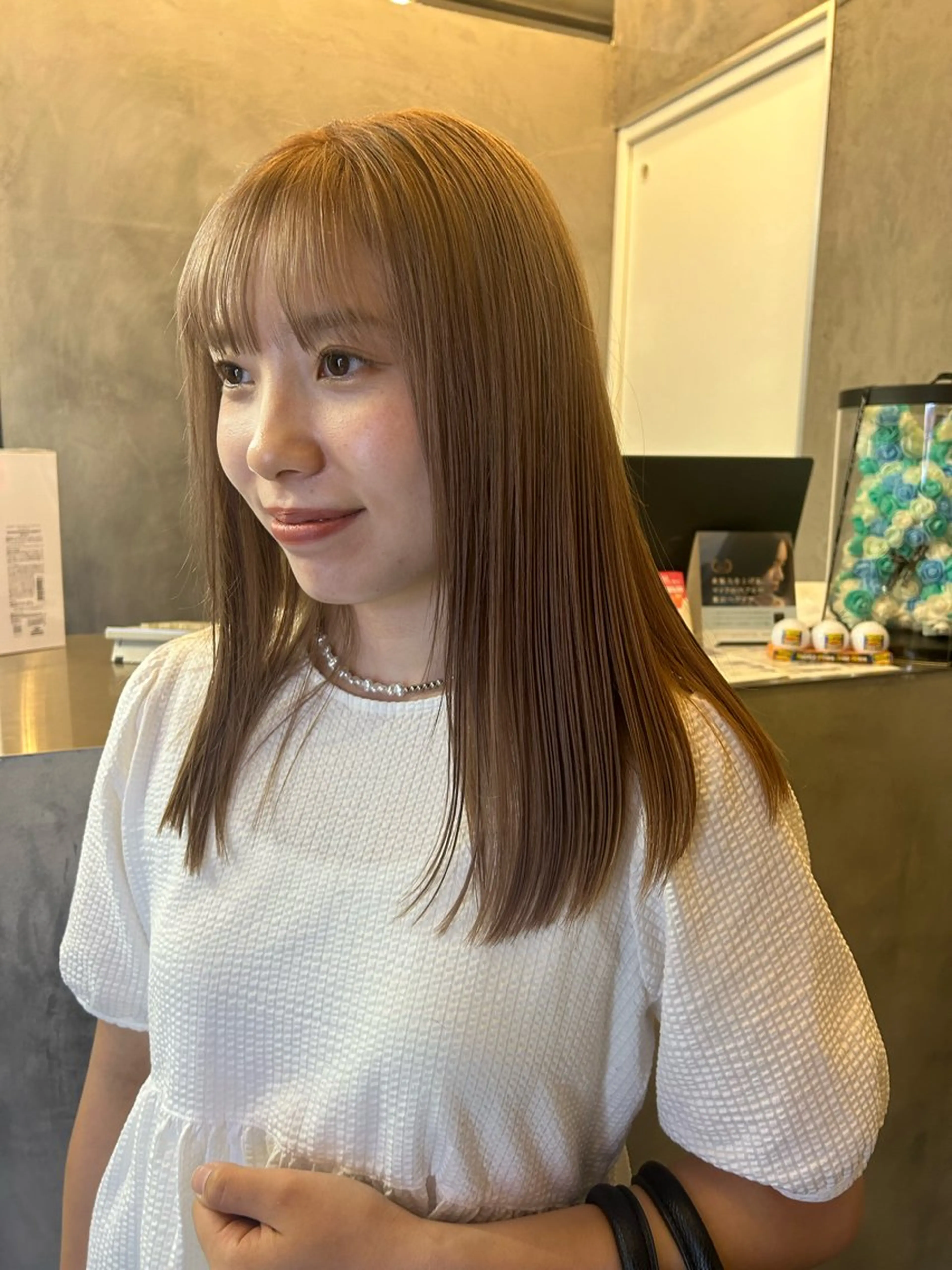 ロング カラー ヘアカラー トリートメント Haru/THREE …by velvetのヘアスタイル