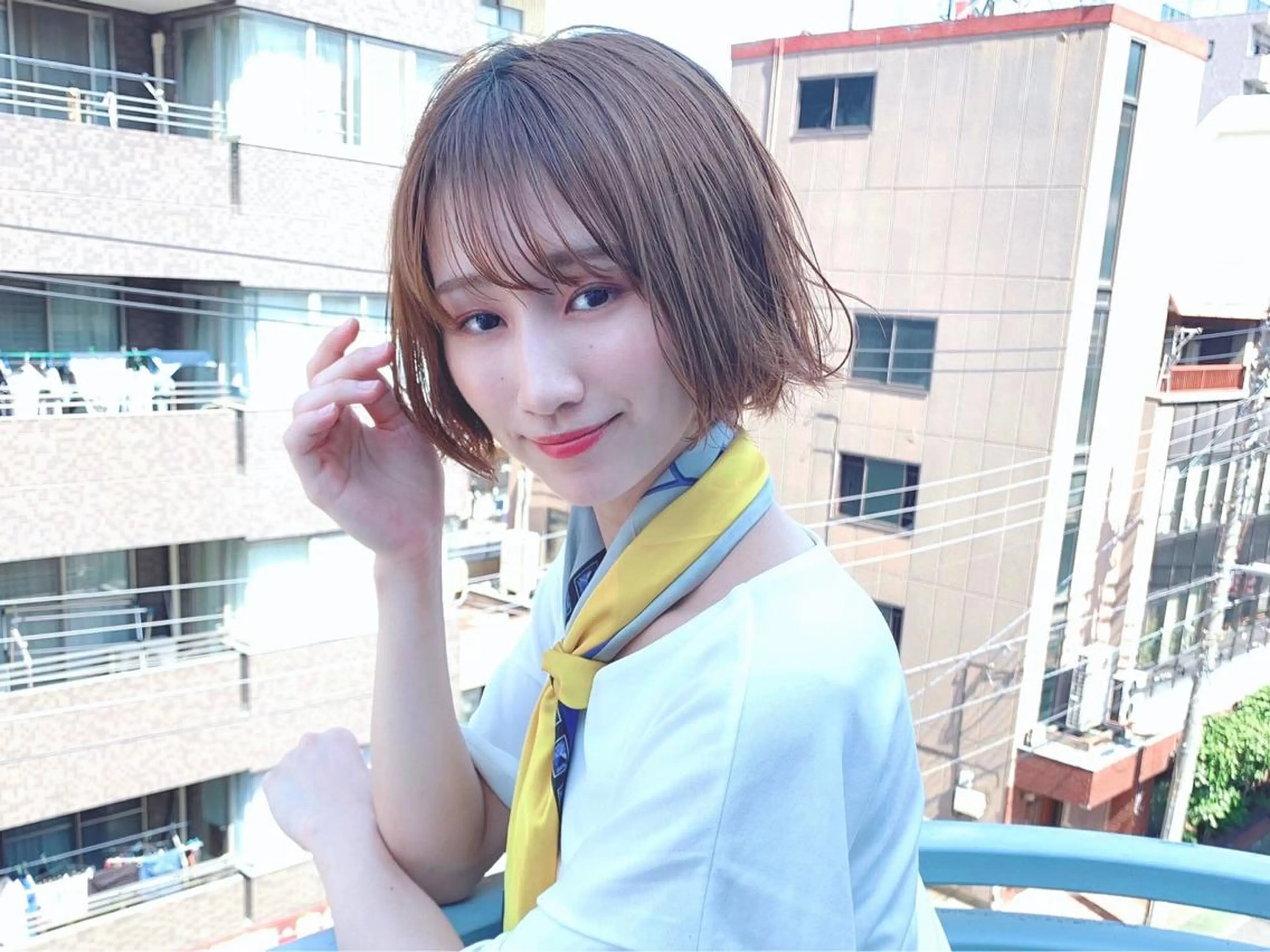 ミディアム カラー パーマ ヘアアレンジ 【公式】amble luxe池袋東口🩷のヘアスタイル