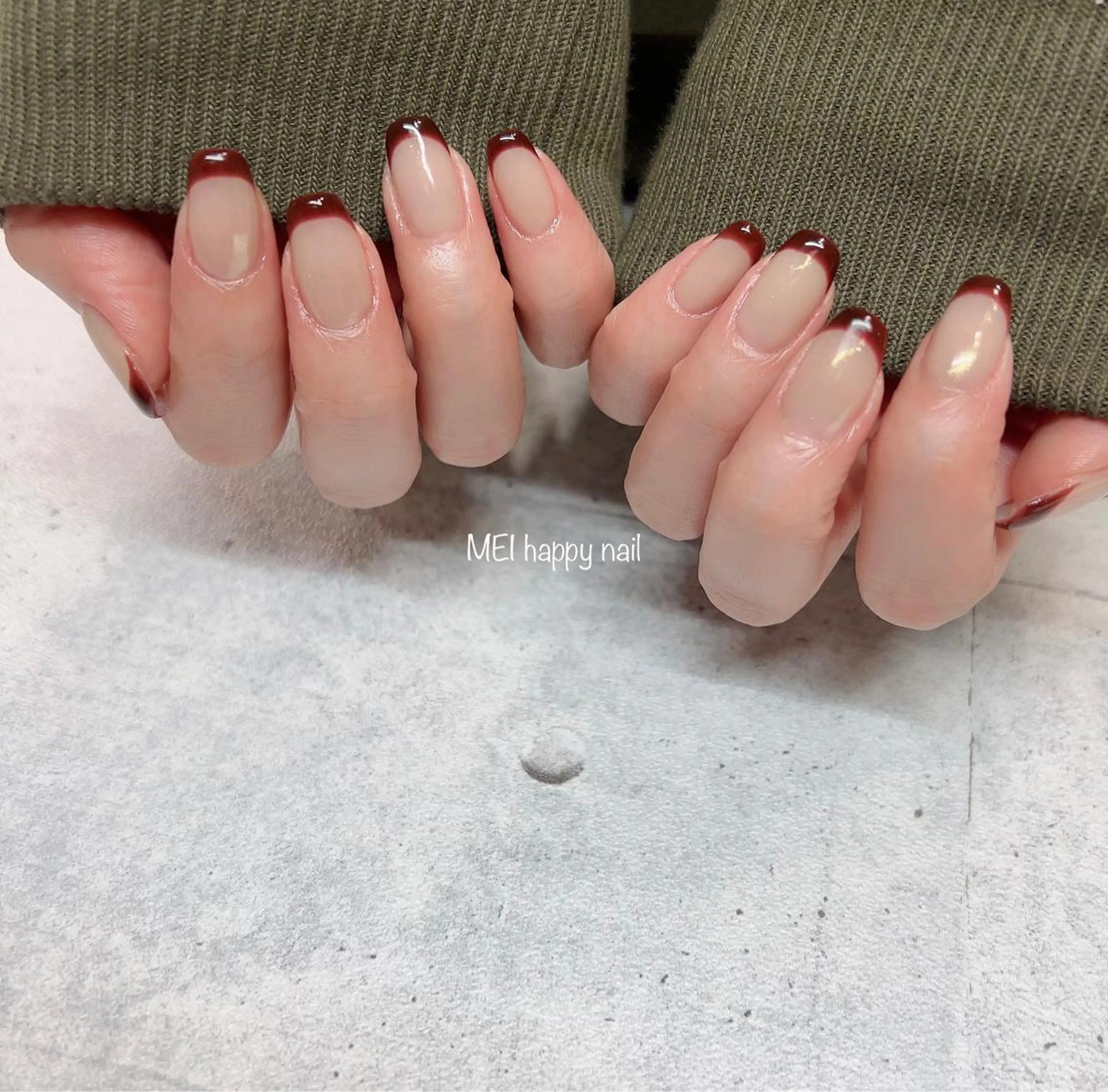 ネイル 北浦和 自爪育成ケアのネイルデザイン