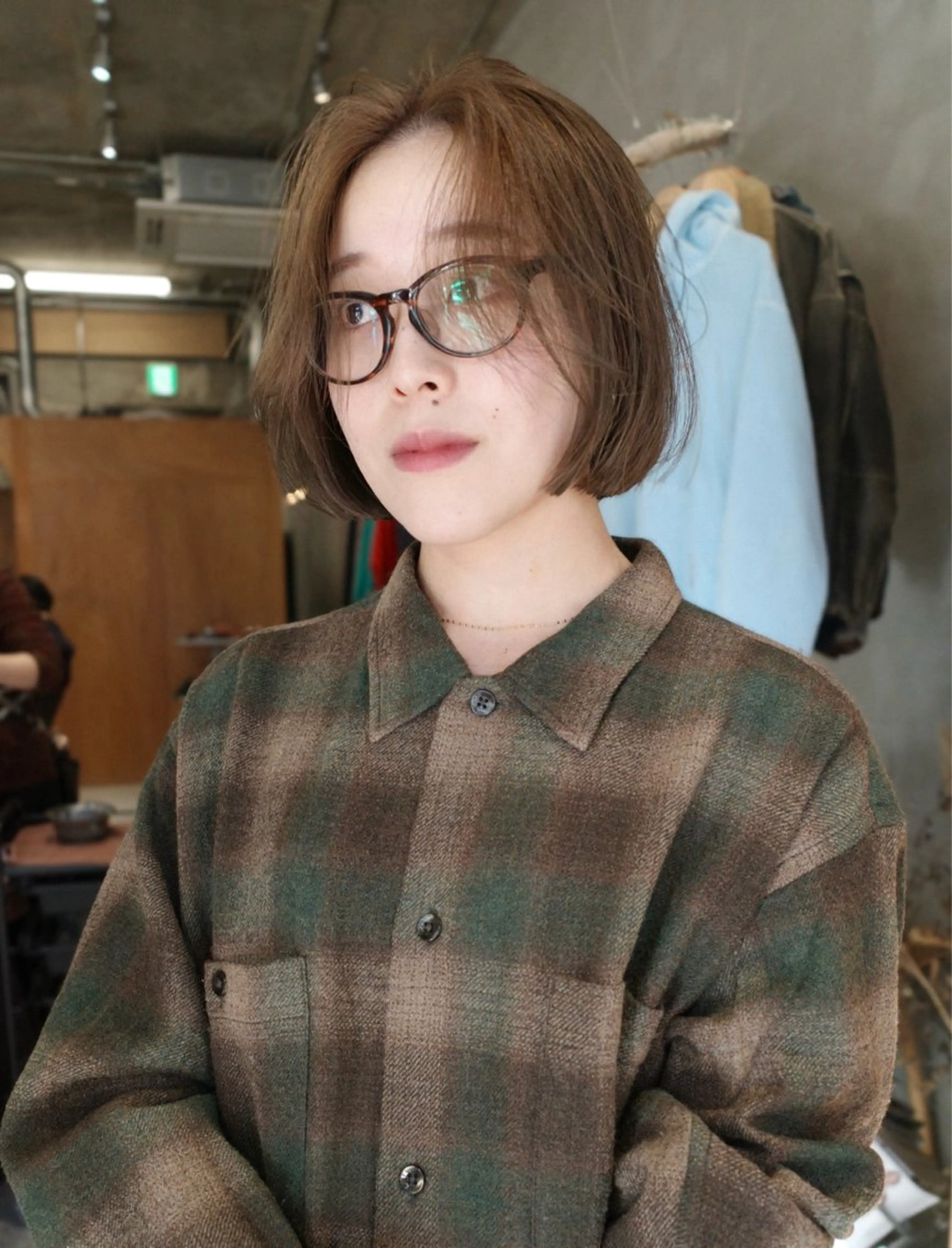 ミディアム 柔らかいオリーブ🍃 カラーNatsumiのヘアスタイル