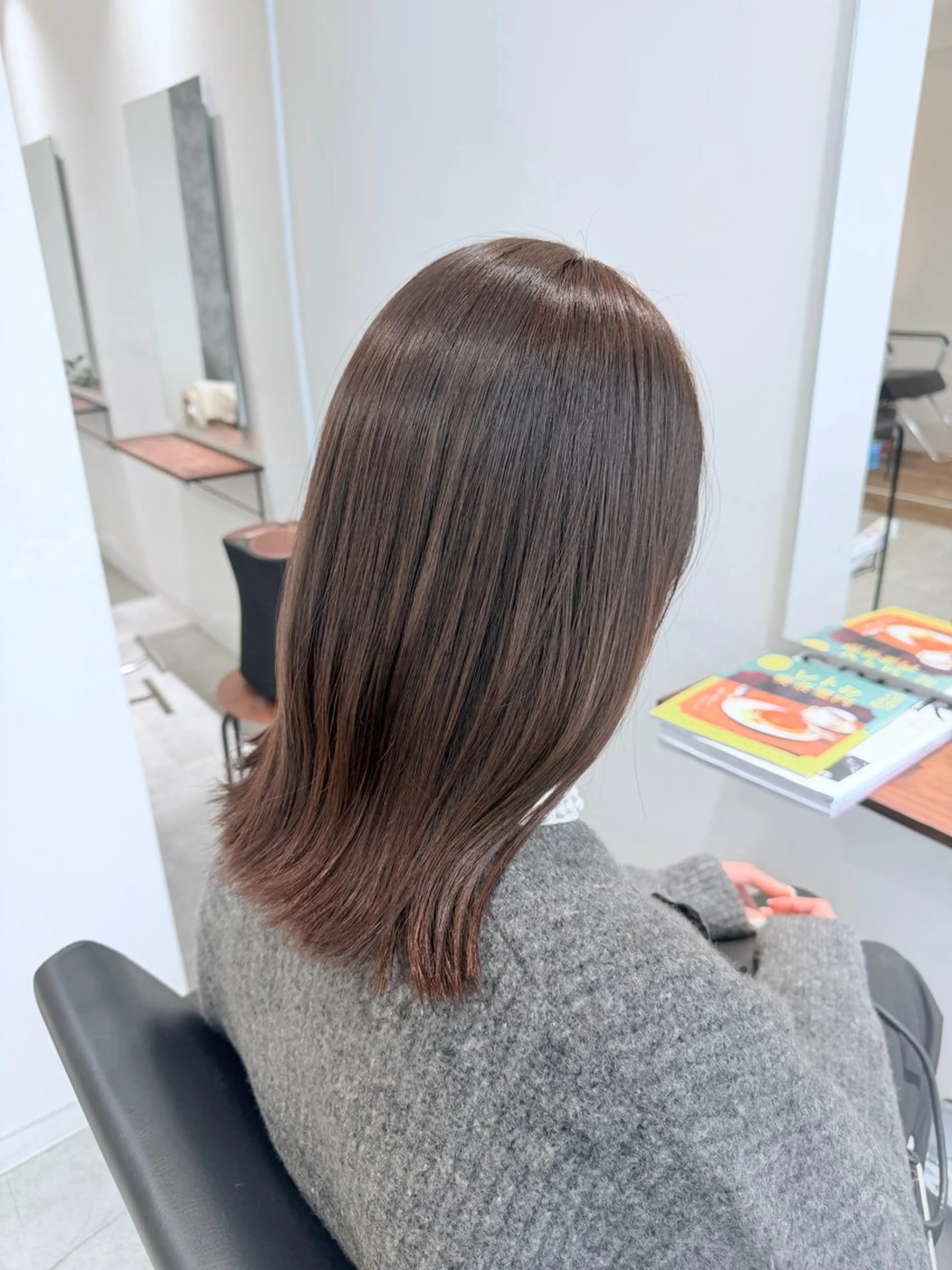 ミディアム カット ヘアカラー トリートメント RIN ✴︎透明感カラー✴︎のヘアスタイル