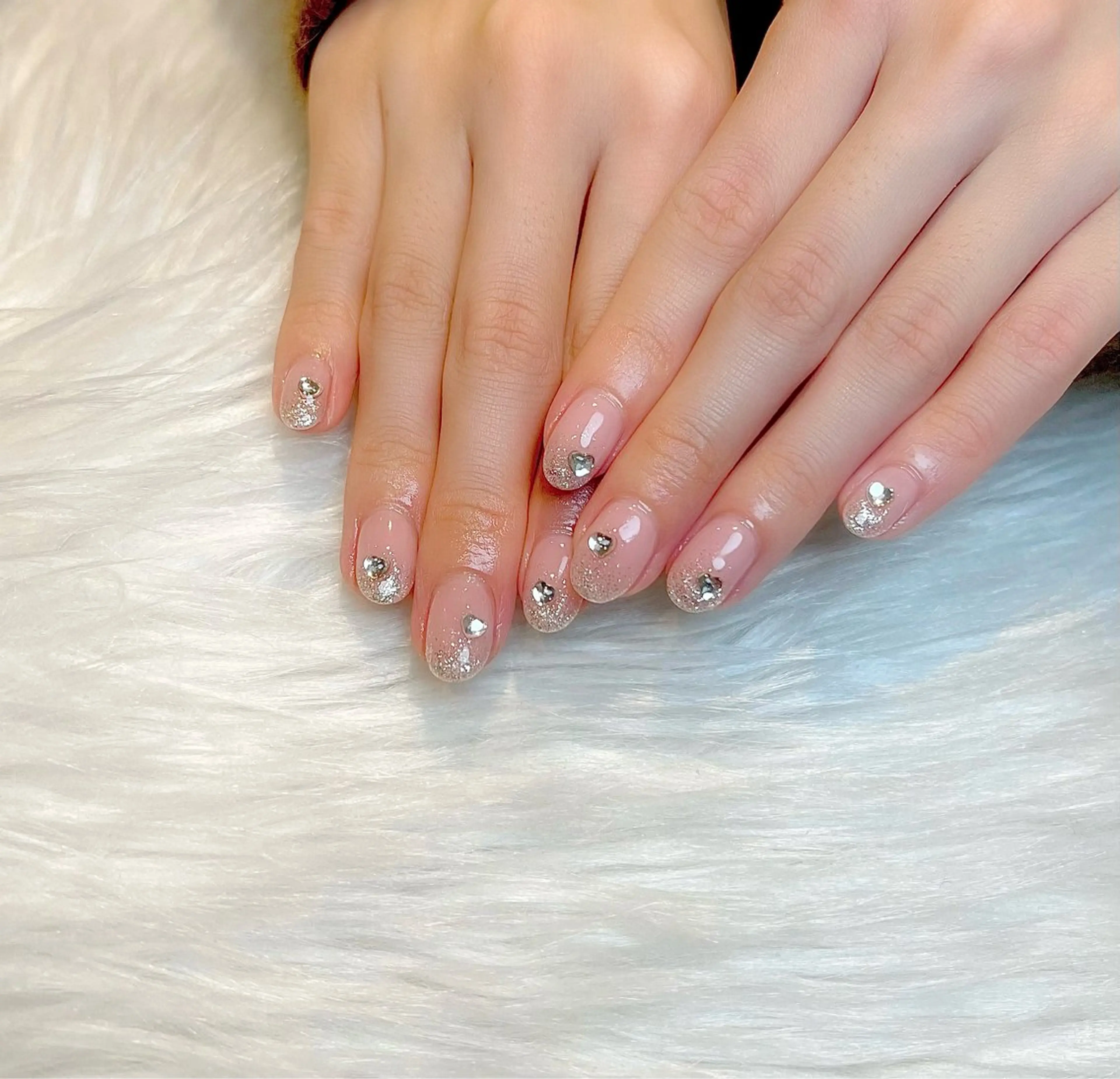 ネイル ハート ハンドネイル Lino+ ネイル&よもぎ蒸しのネイルデザイン