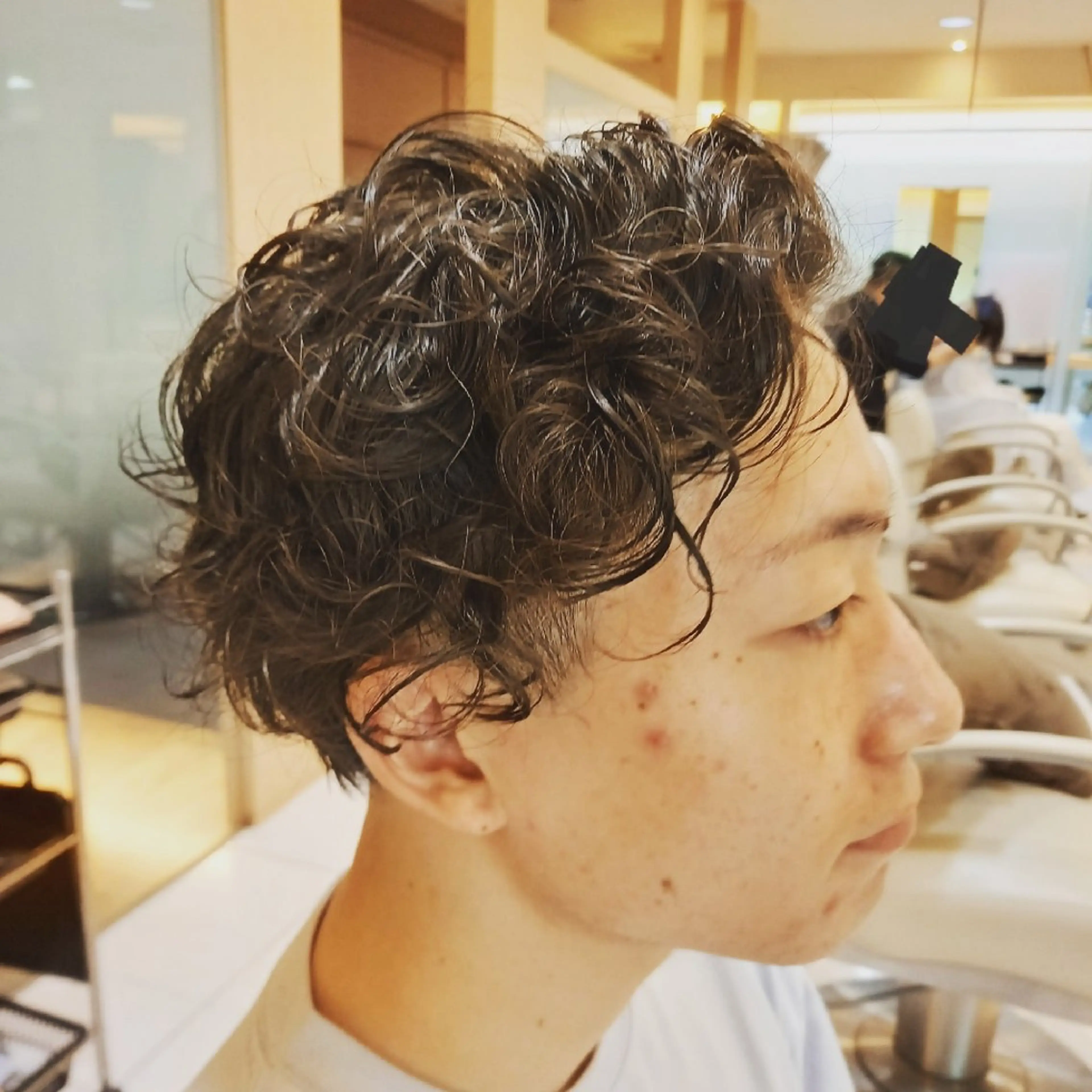 メンズ パーマ 飯田・髪質改善縮毛矯 正・カラー・パーマのヘアスタイル