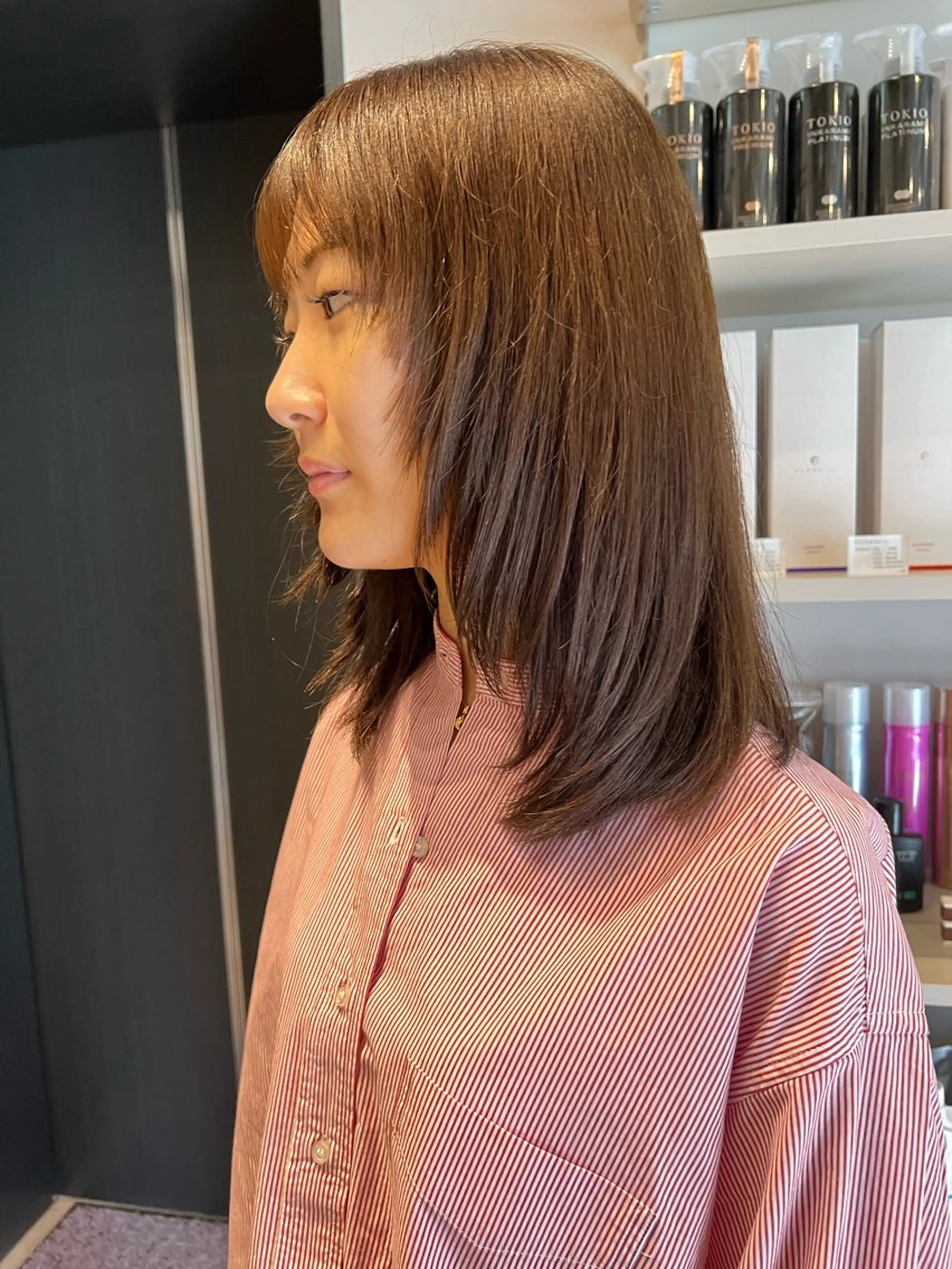 ミディアム カラー ウルフカット ✨髪質改善矯正× ブリーチ✨YU-KIのヘアスタイル