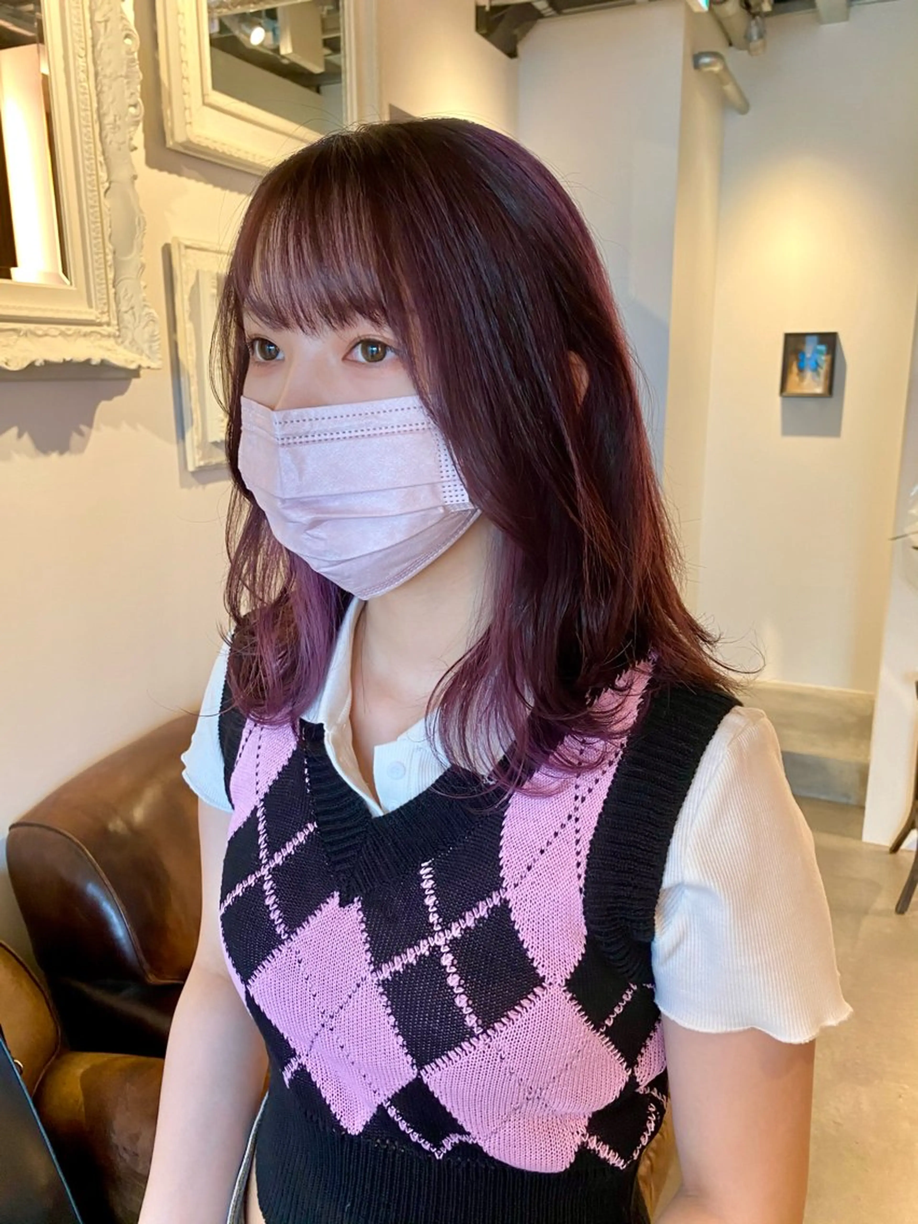 ロング カラー 只野 真衣のヘアスタイル