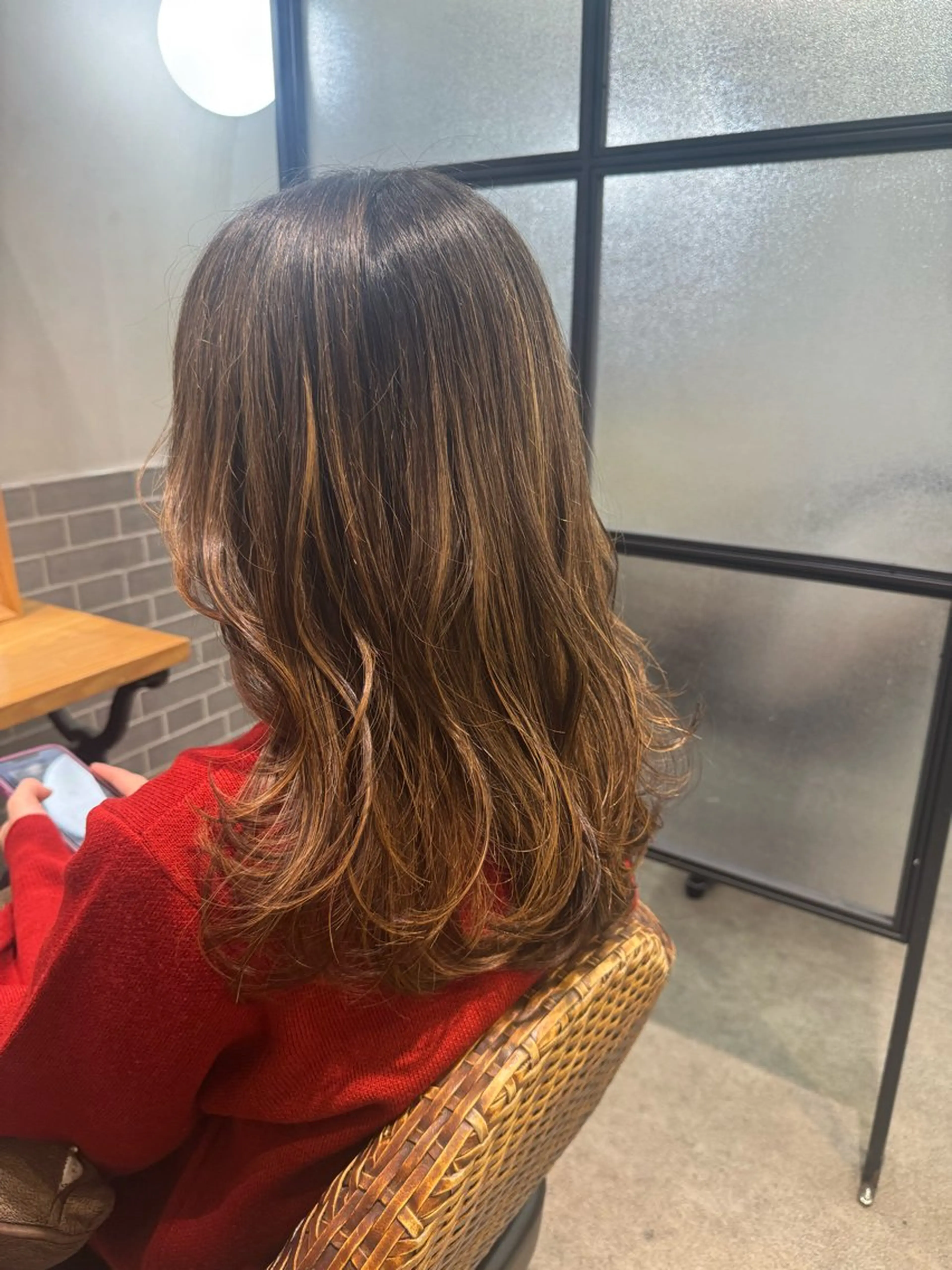 ミディアム カラー トリートメント red neo あいりのヘアスタイル