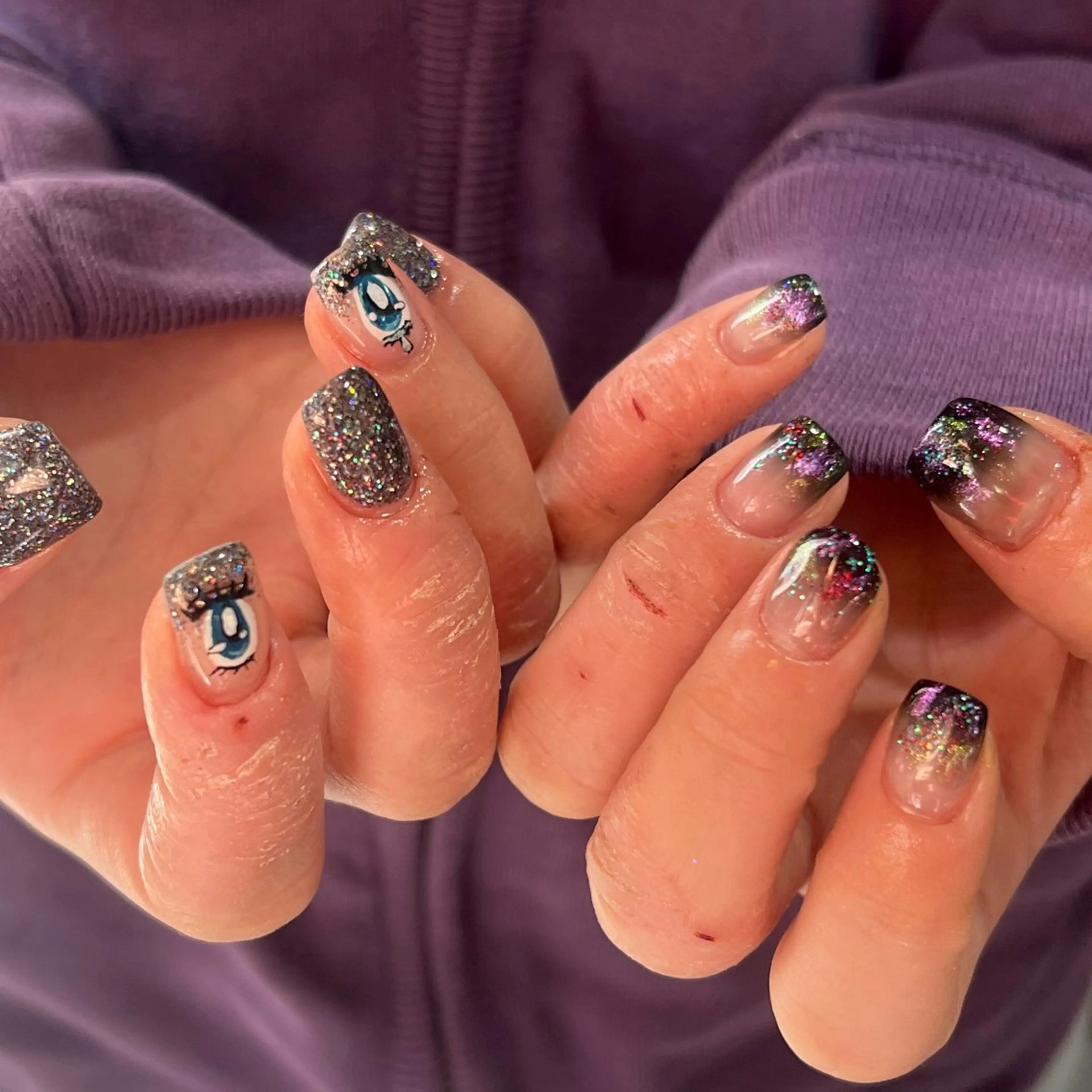 ネイル ハンドネイル Hata nail 🎀個性派ニュアンスのネイルデザイン