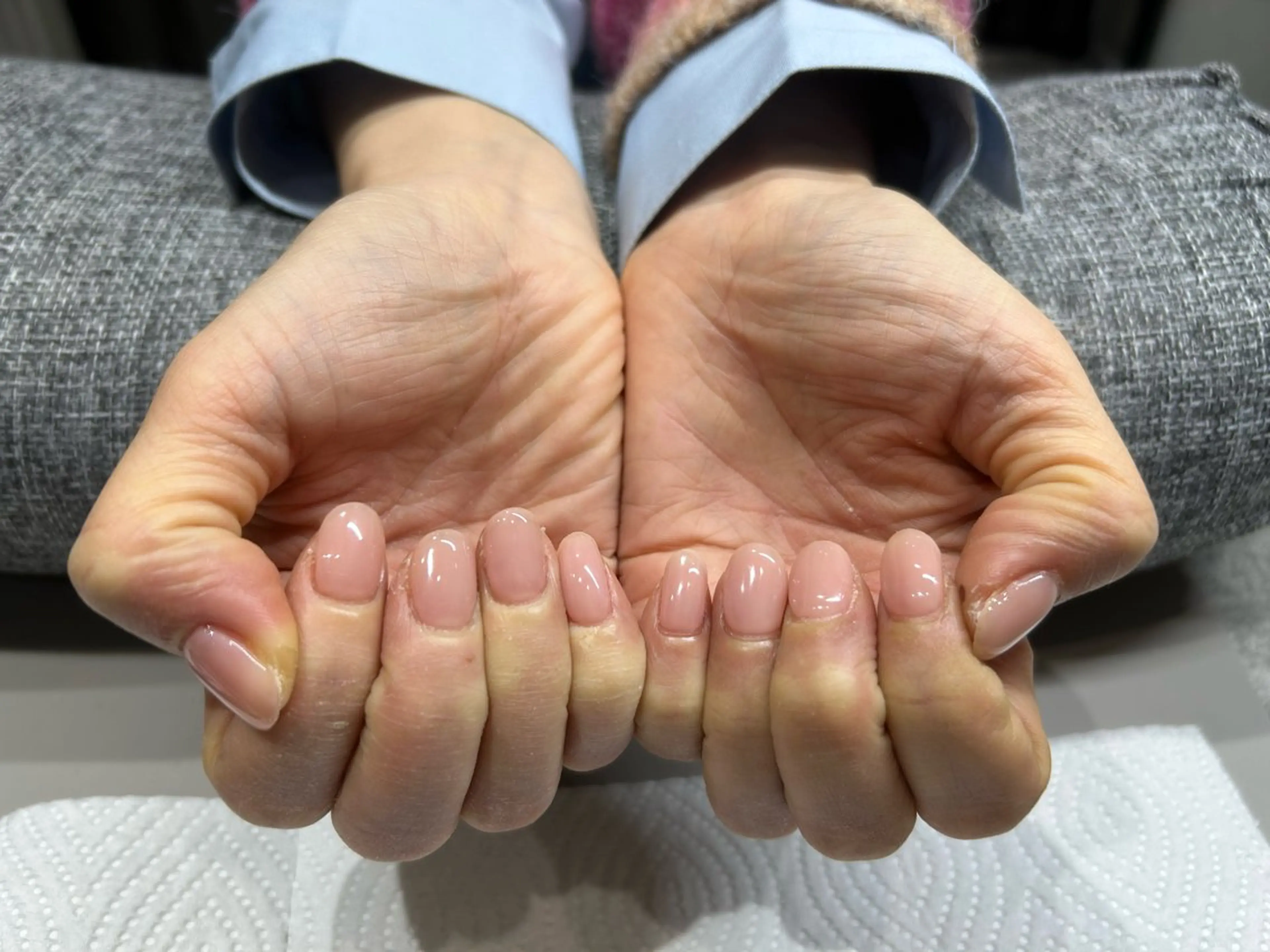 ネイル ワンカラーネイル マミーナオレンジ mihoのネイルデザイン