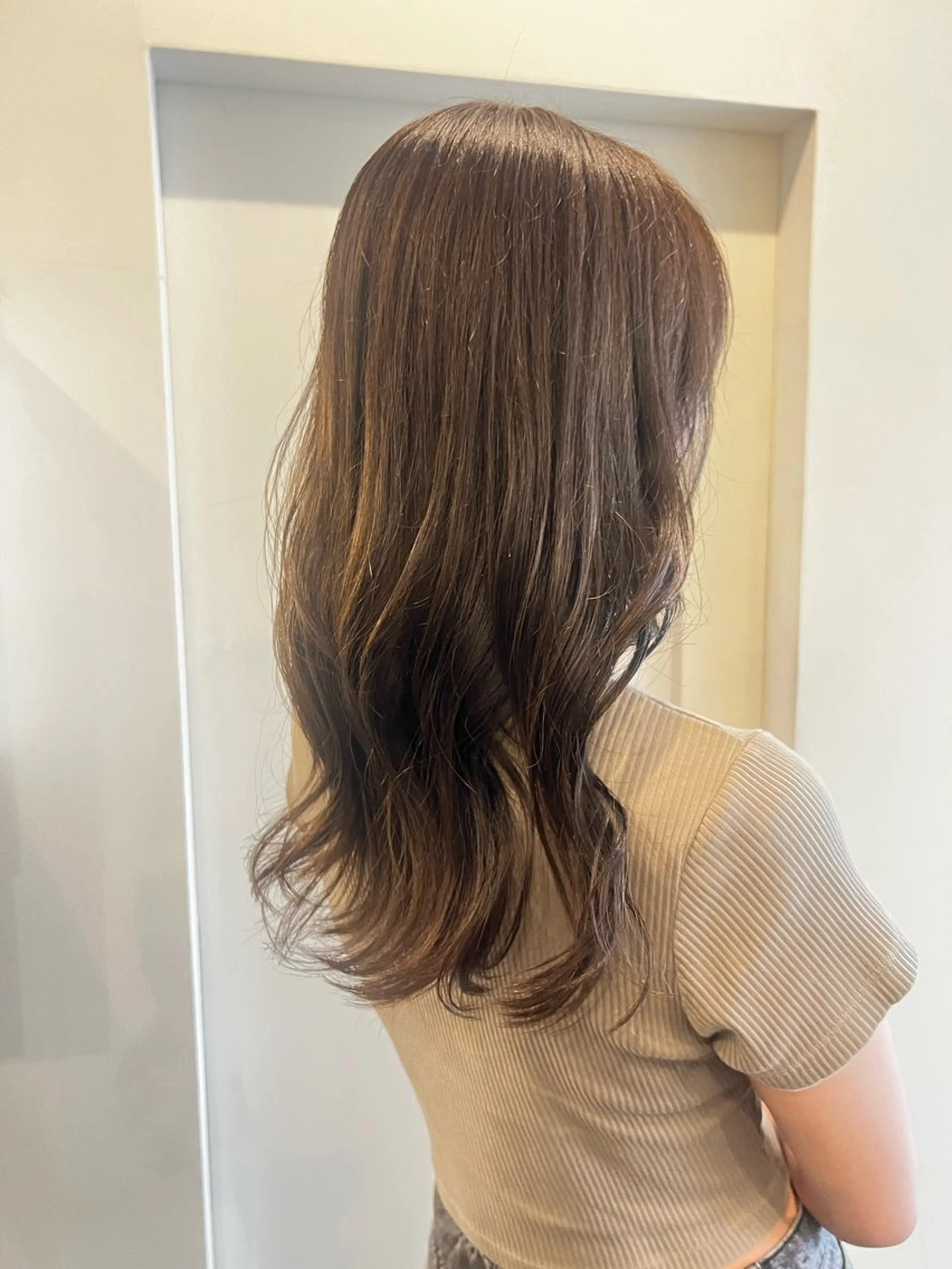 ロング MASHU Machela店所属・ほのか./大阪 透明感カラー/韓国風のヘアスタイル