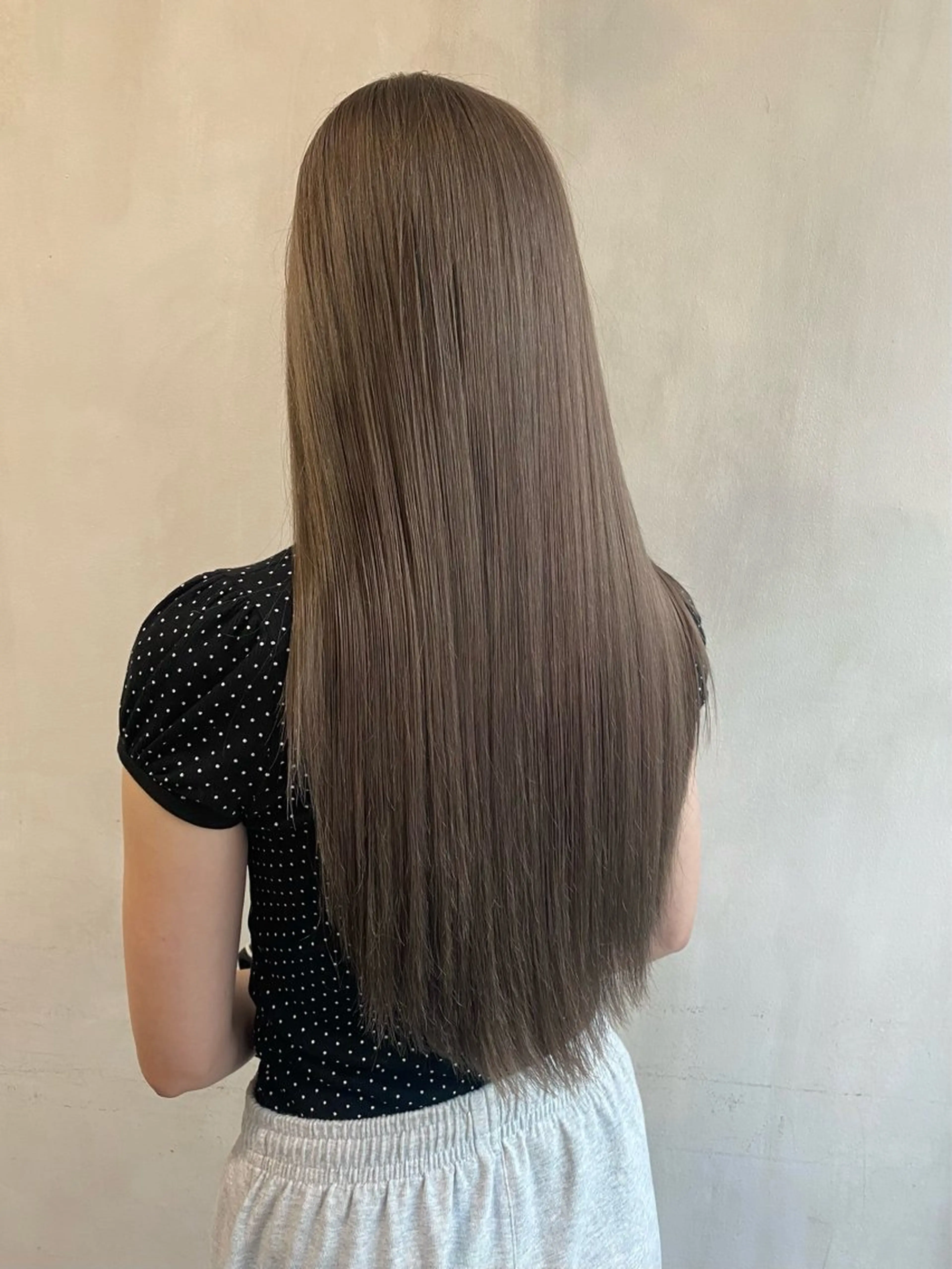 ロング カラー カット ヘアカラー トリートメント くすみカラー♡ Yuukaのヘアスタイル