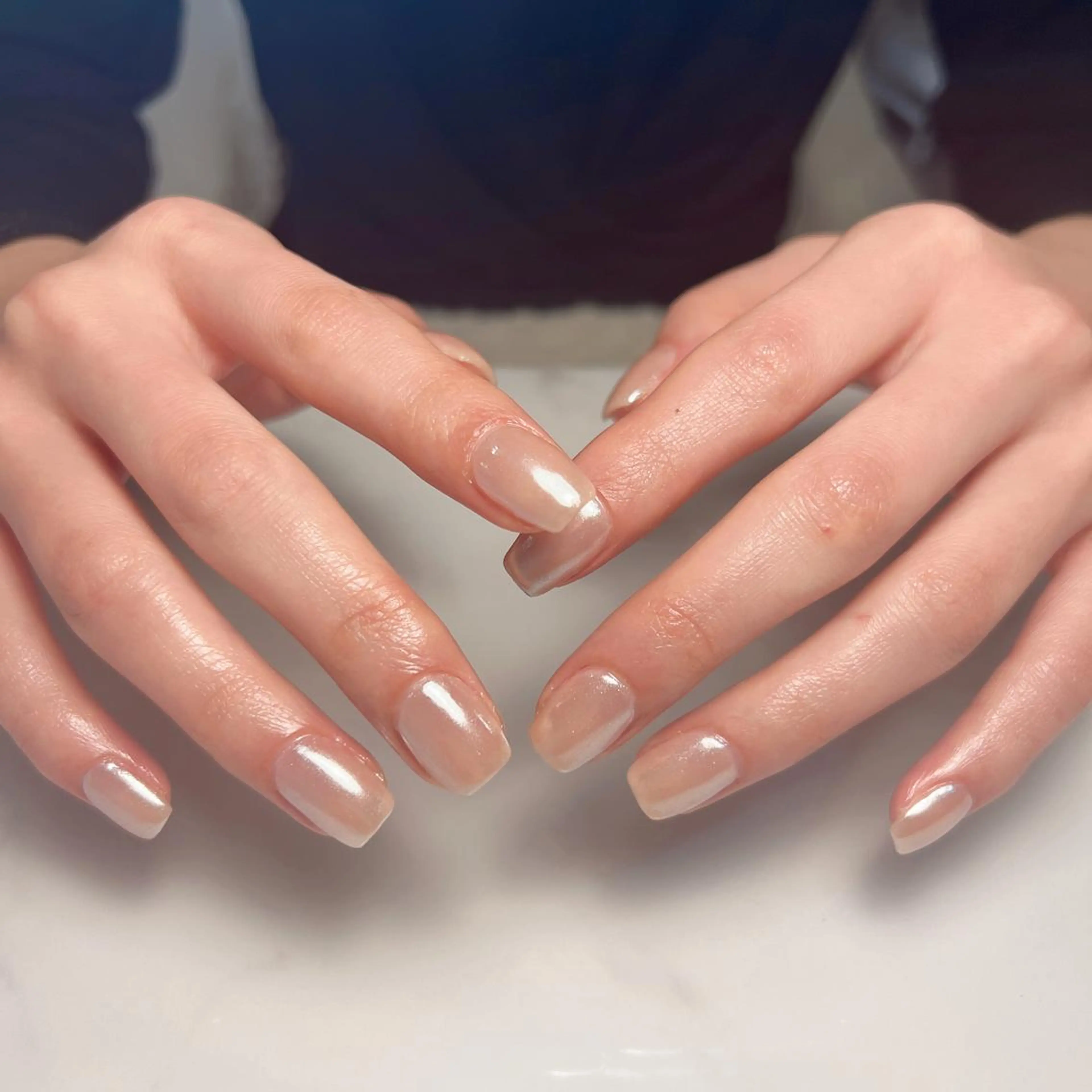 ネイル アートネイル 長さ出し フラッシュネイル フレンチネイル ジェルネイル You&Me Yukiのネイルデザイン