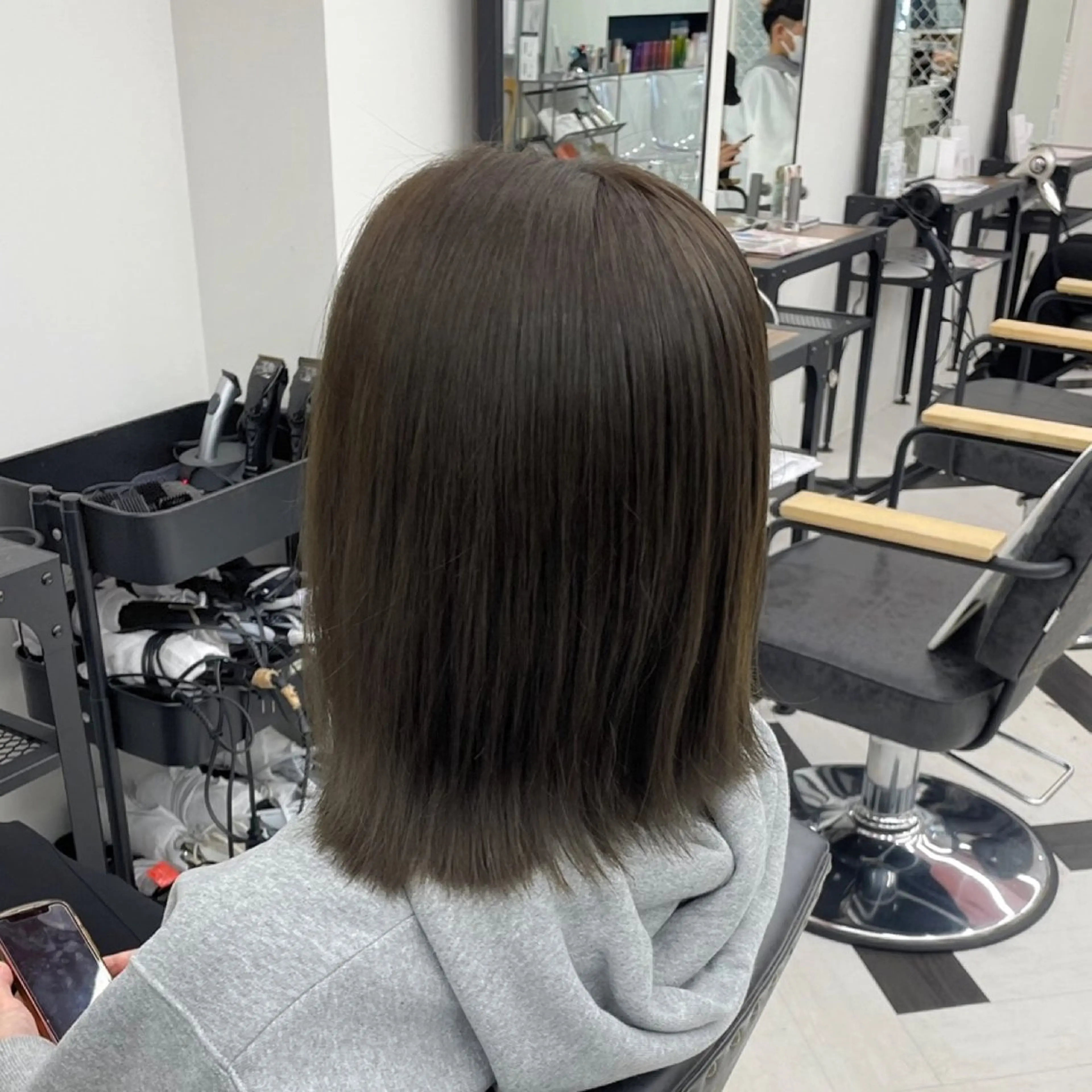 ミディアム カラー パーマ ヘアアレンジ メンズ トリートメント mona/ ストレートスタイル✨のヘアスタイル