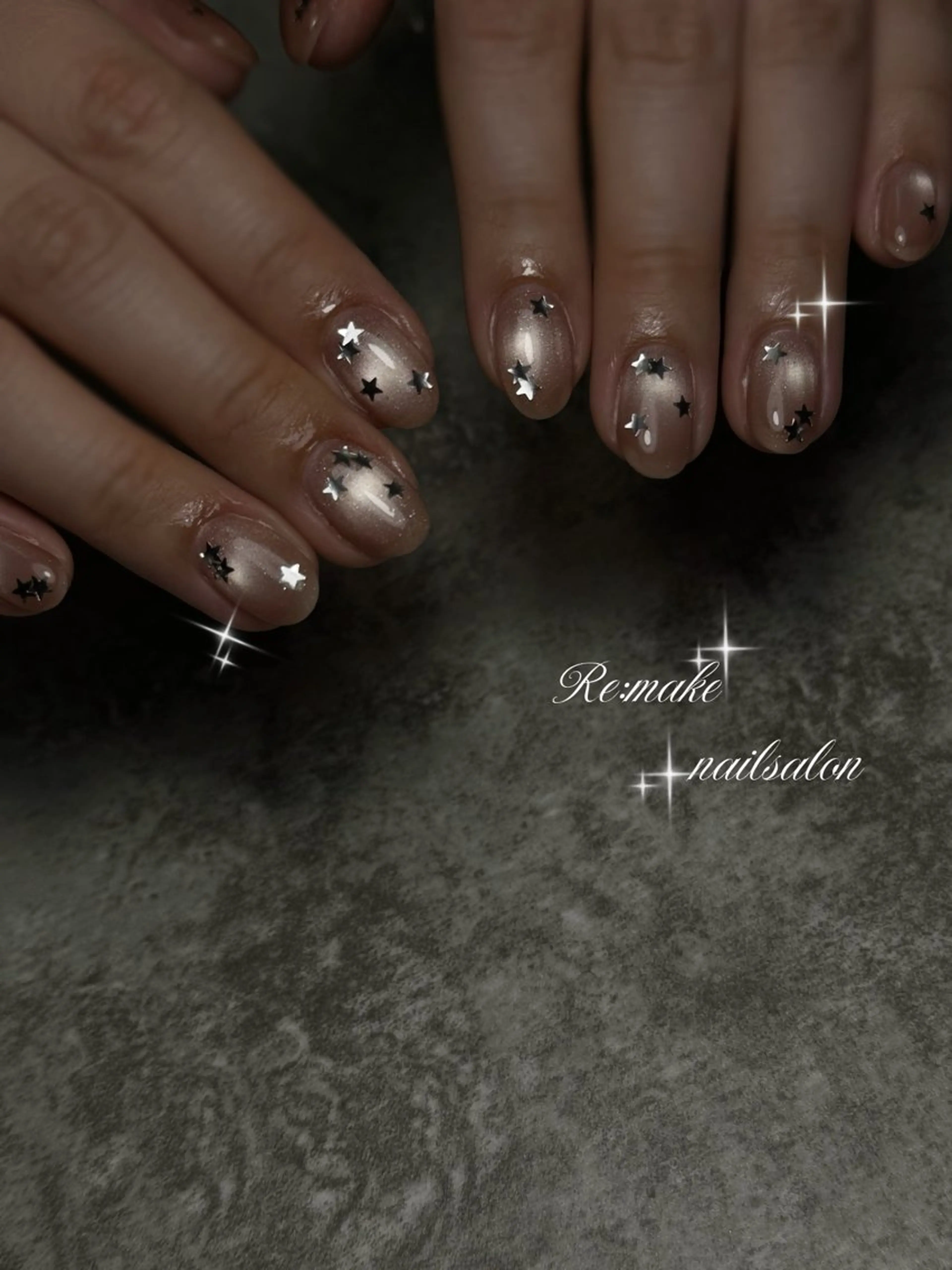 ネイル マグネットネイル ハンドネイル Suetake Shuriのネイルデザイン