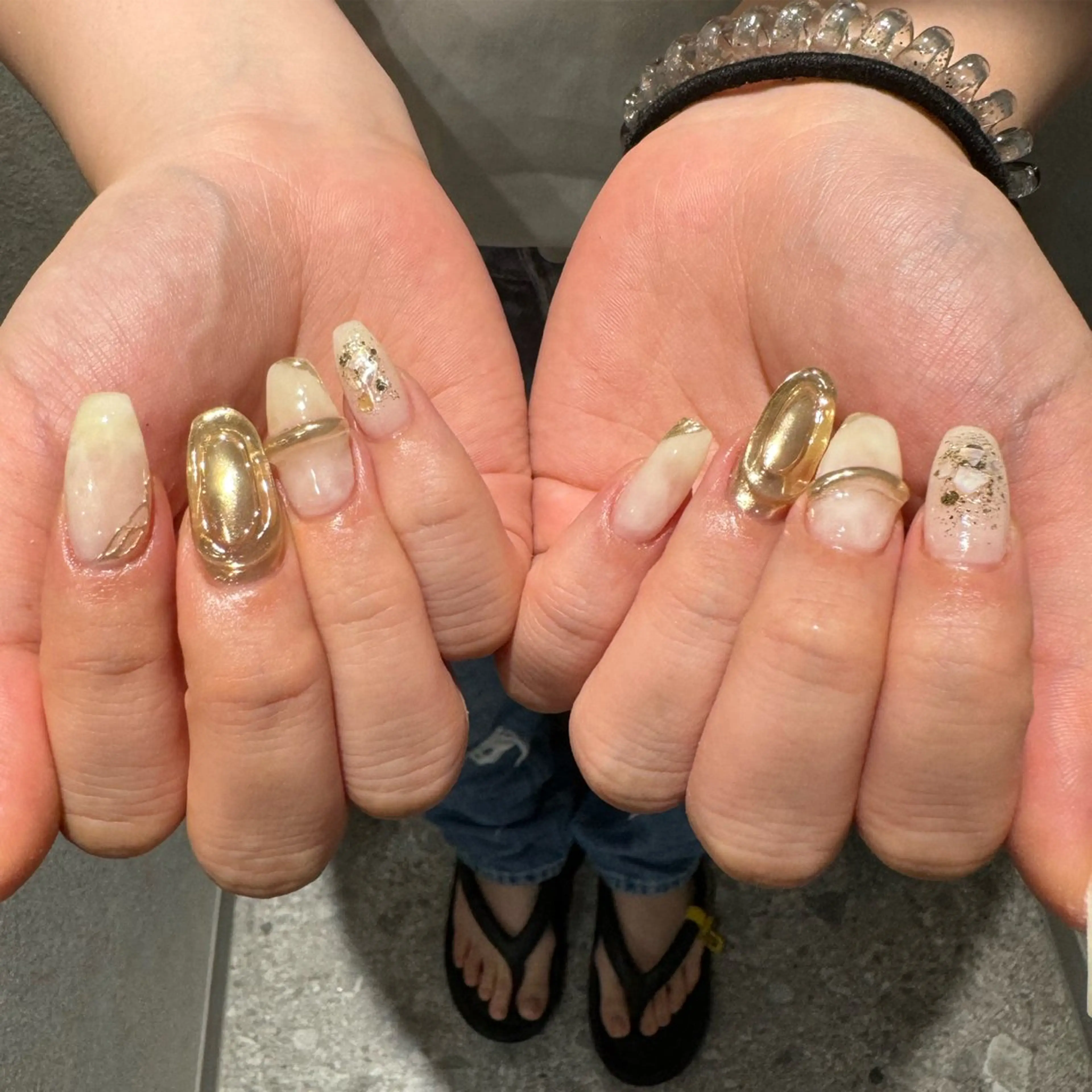 ネイル アートネイル ニュアンスネイル Rommy Arisaのネイルデザイン