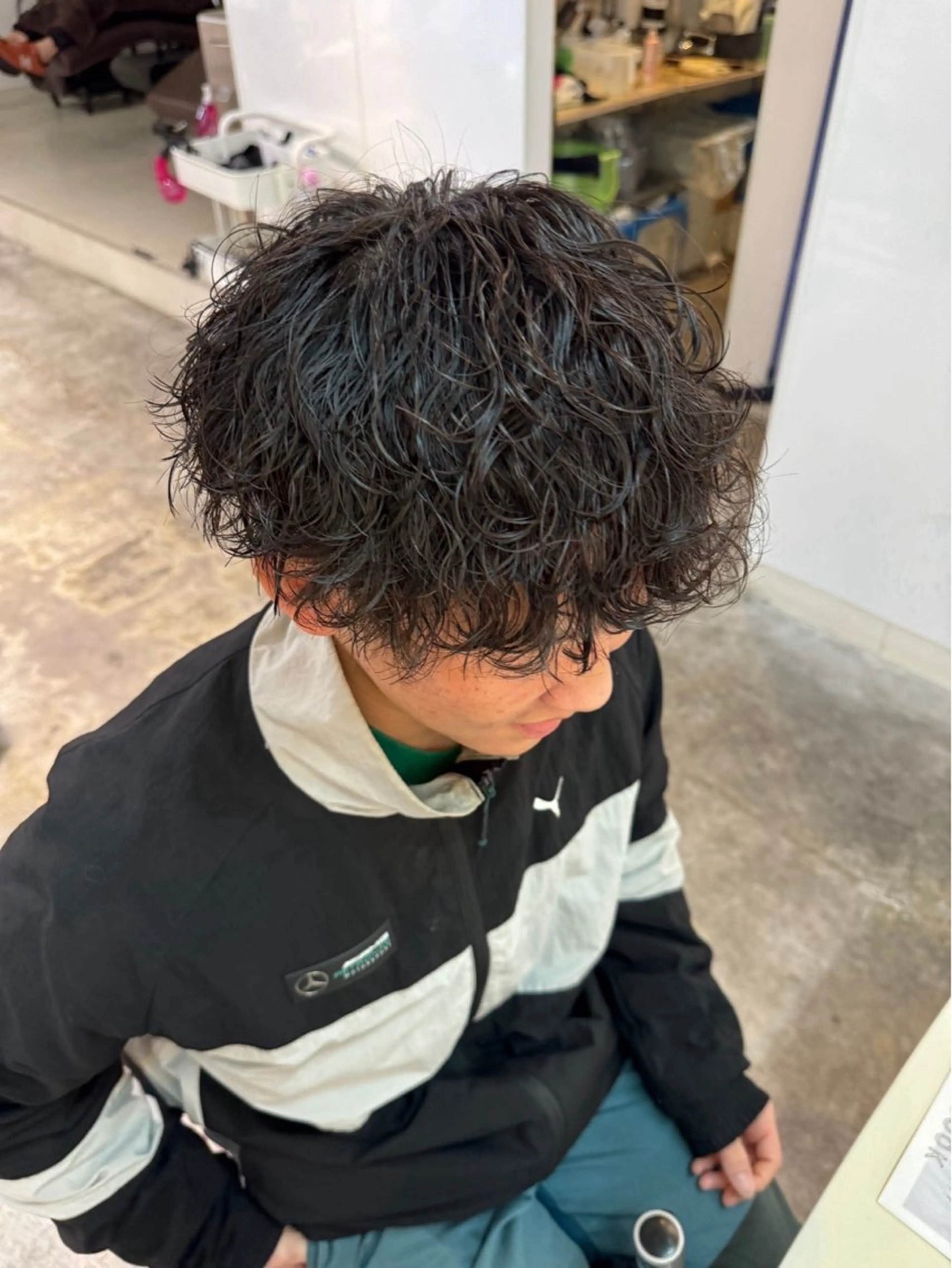 メンズカット➕波巻きパーマの写真