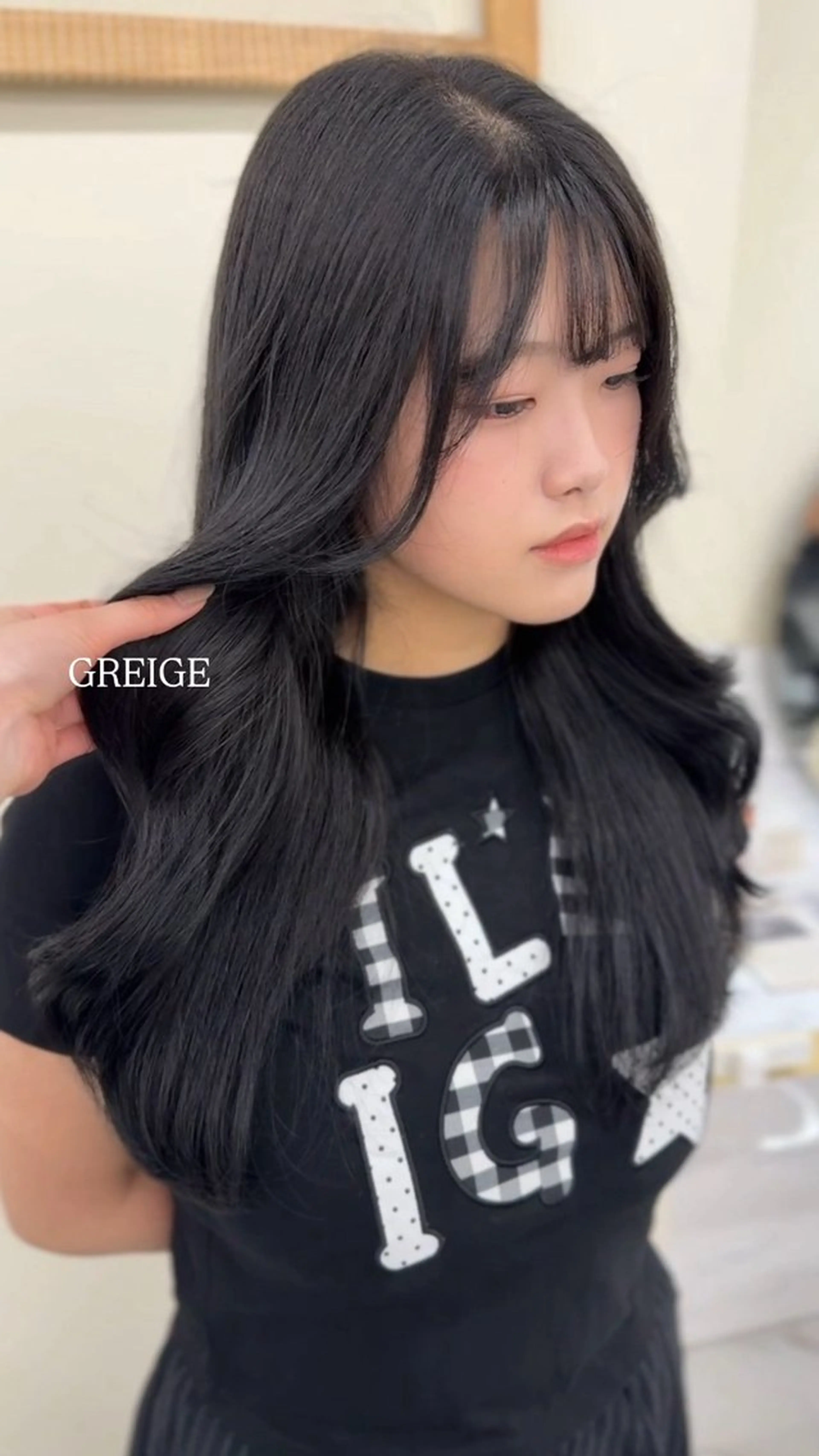 ロング カラー ヘアカラー ワンホン×髪質改善 つのーか🩶‪🫧のヘアスタイル