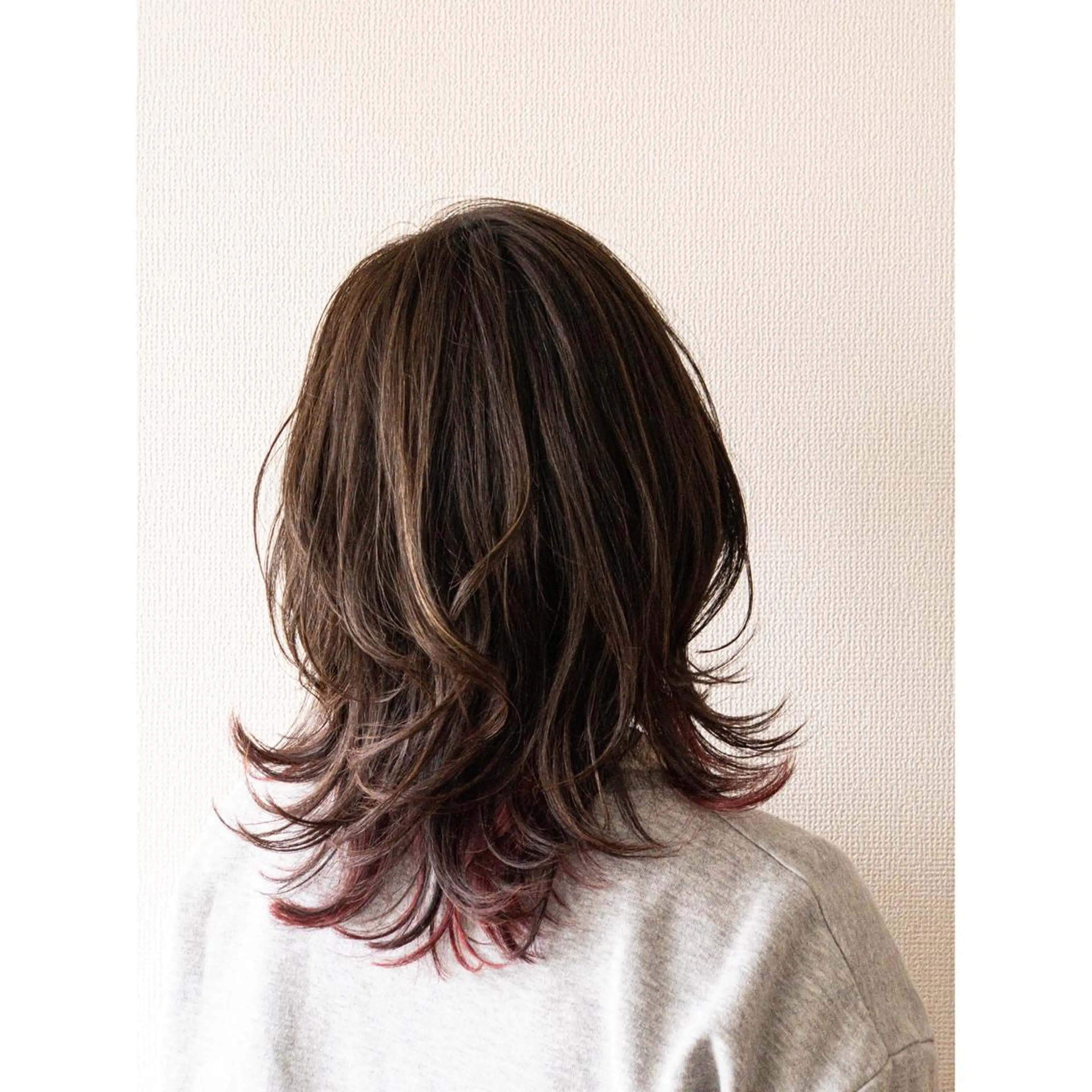 ミディアム レイヤーカット 小杉輝/ショート /艶カラー✨のヘアスタイル