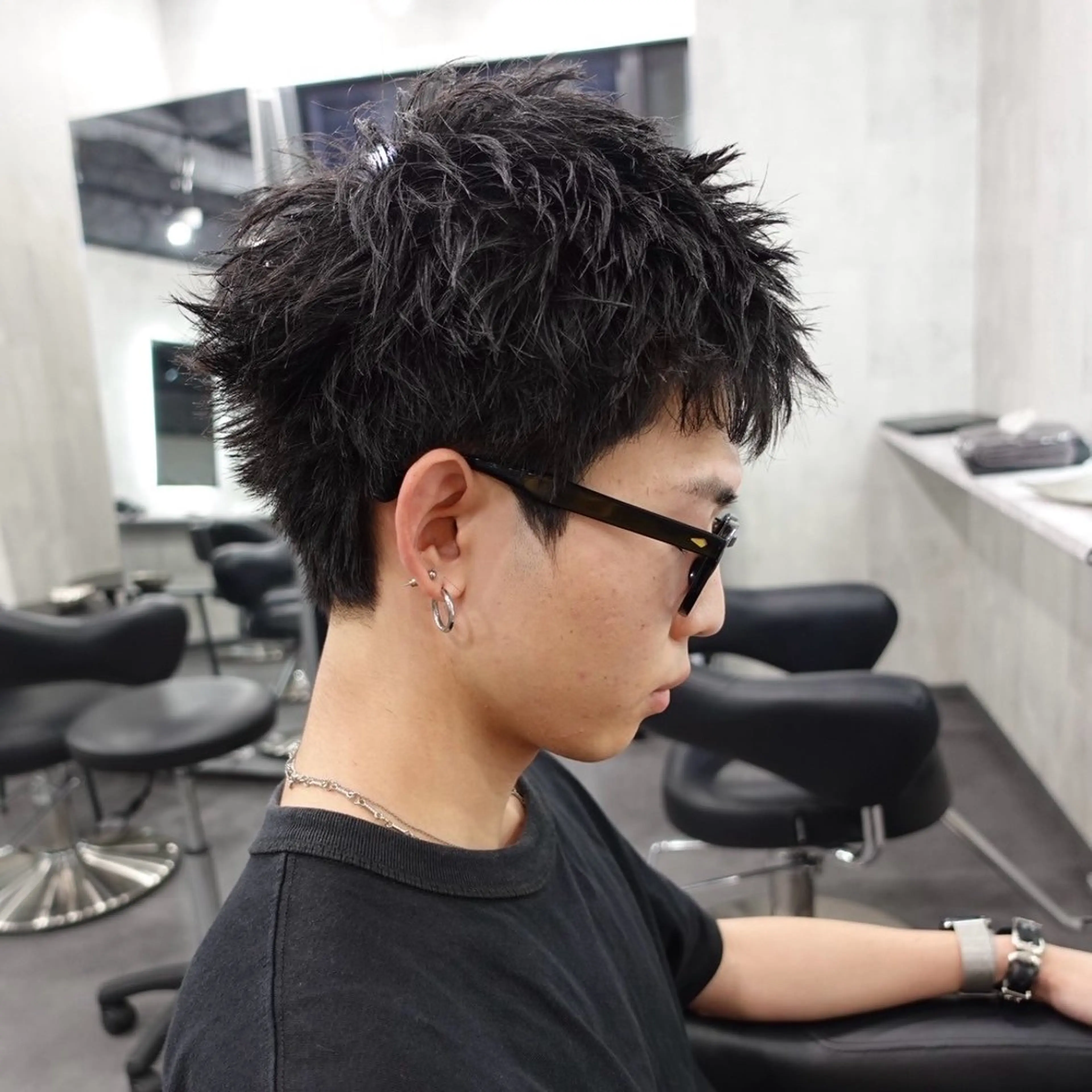 ショート パーマ メンズ メンズパーマ スパイキーショート ショートヘア カット パーマ スパイキーショート/ 短髪/渋谷/kiyoのヘアスタイル