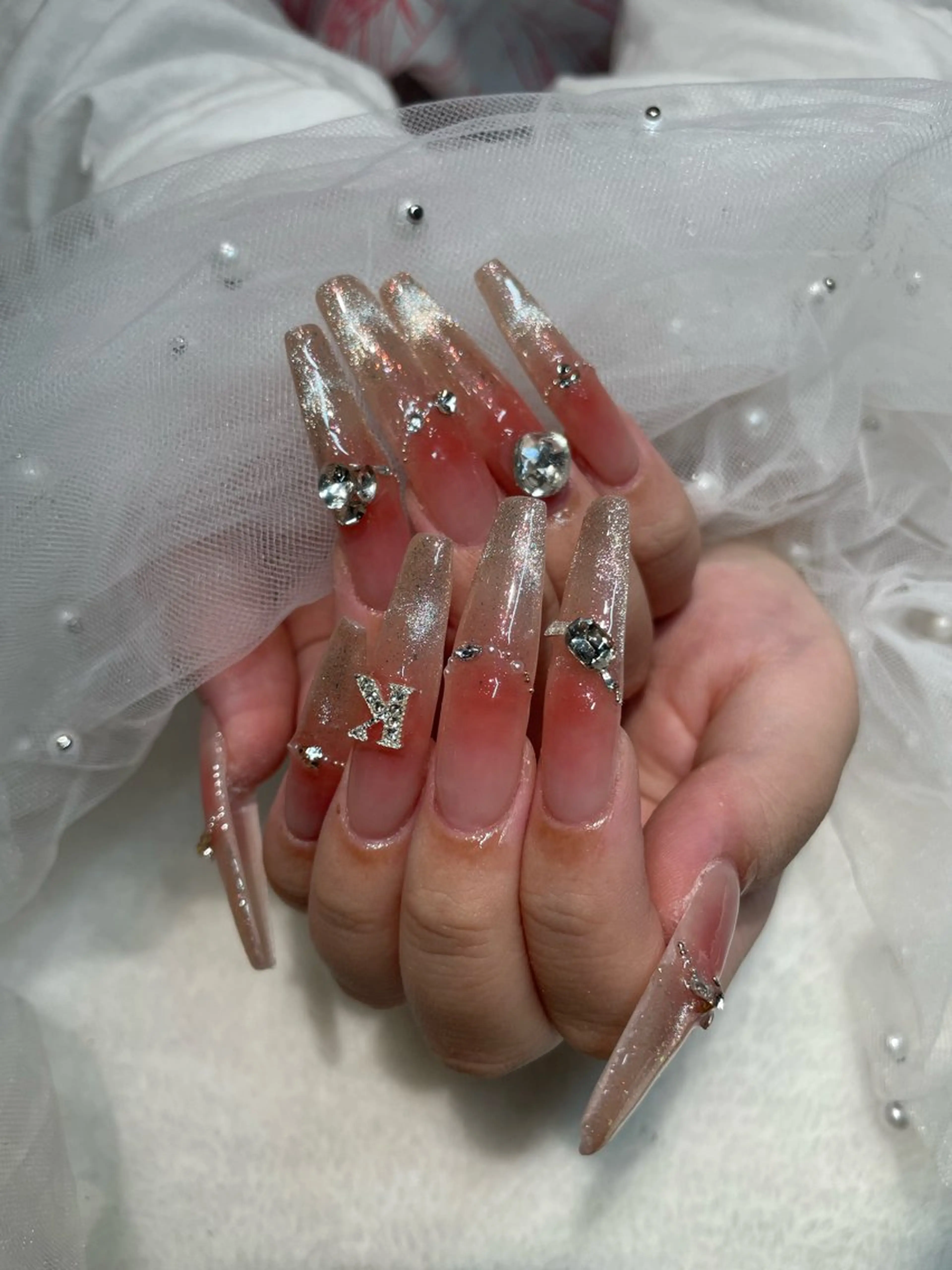 超ロング長さ出し💅120分アート放題🩵（オフ込み）  持ち込みデザインok︎👍🏻 ̖́-の写真