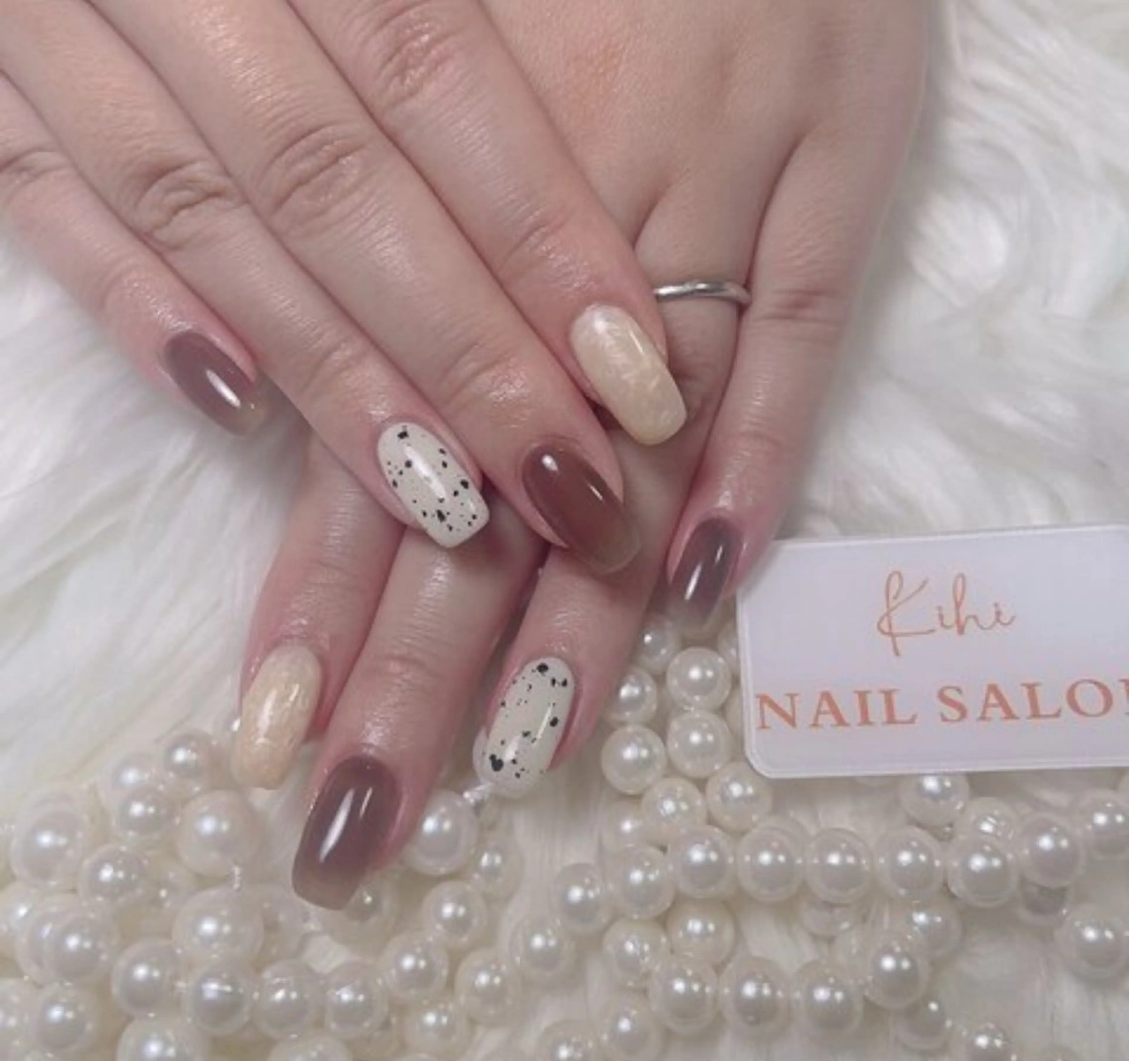 ネイル アートネイル フレンチネイル ジェルネイル グラデーション 韓国ネイル 村中 ハナのネイルデザイン