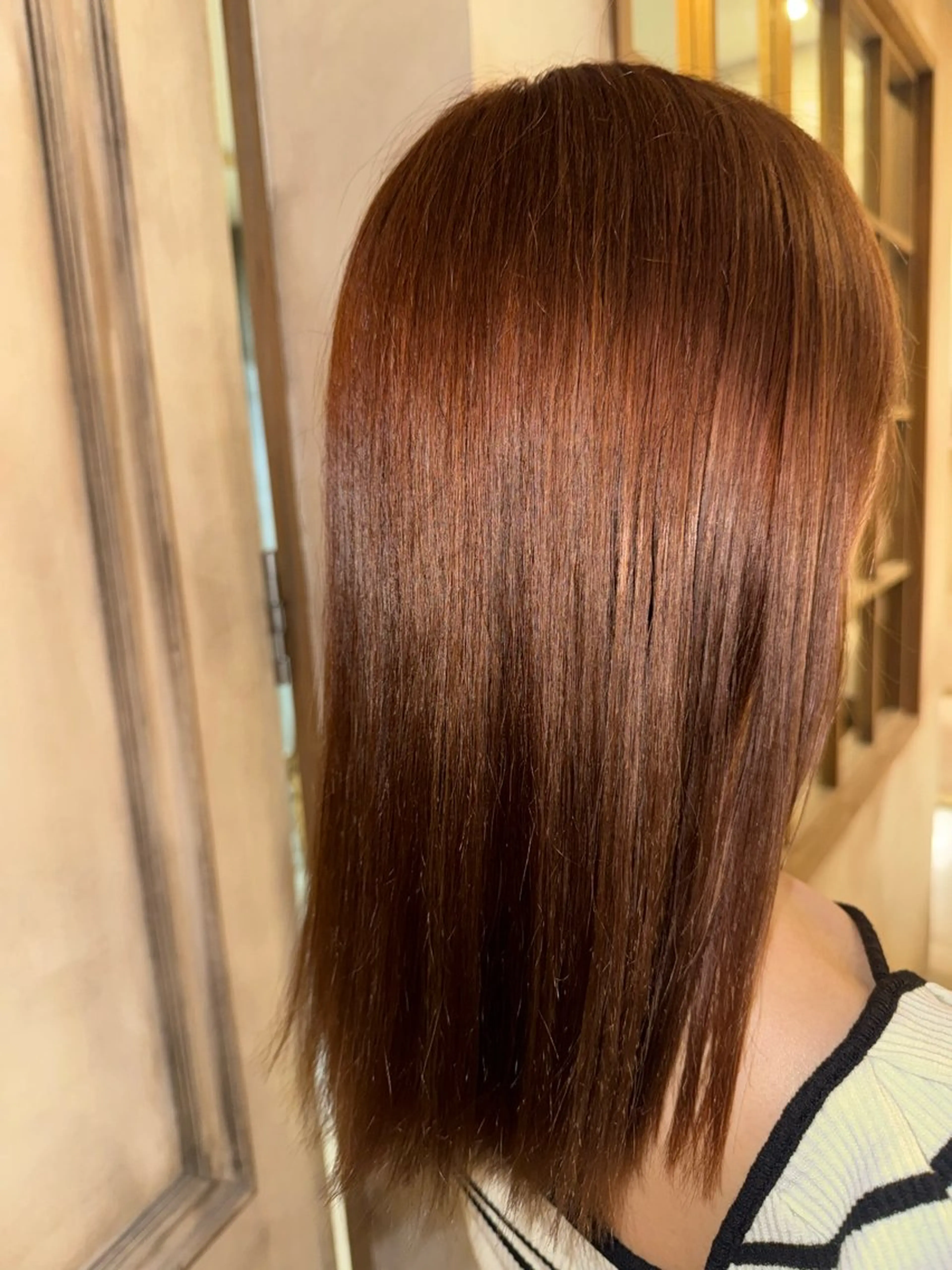 ロング カラー 梅 優翔のヘアスタイル