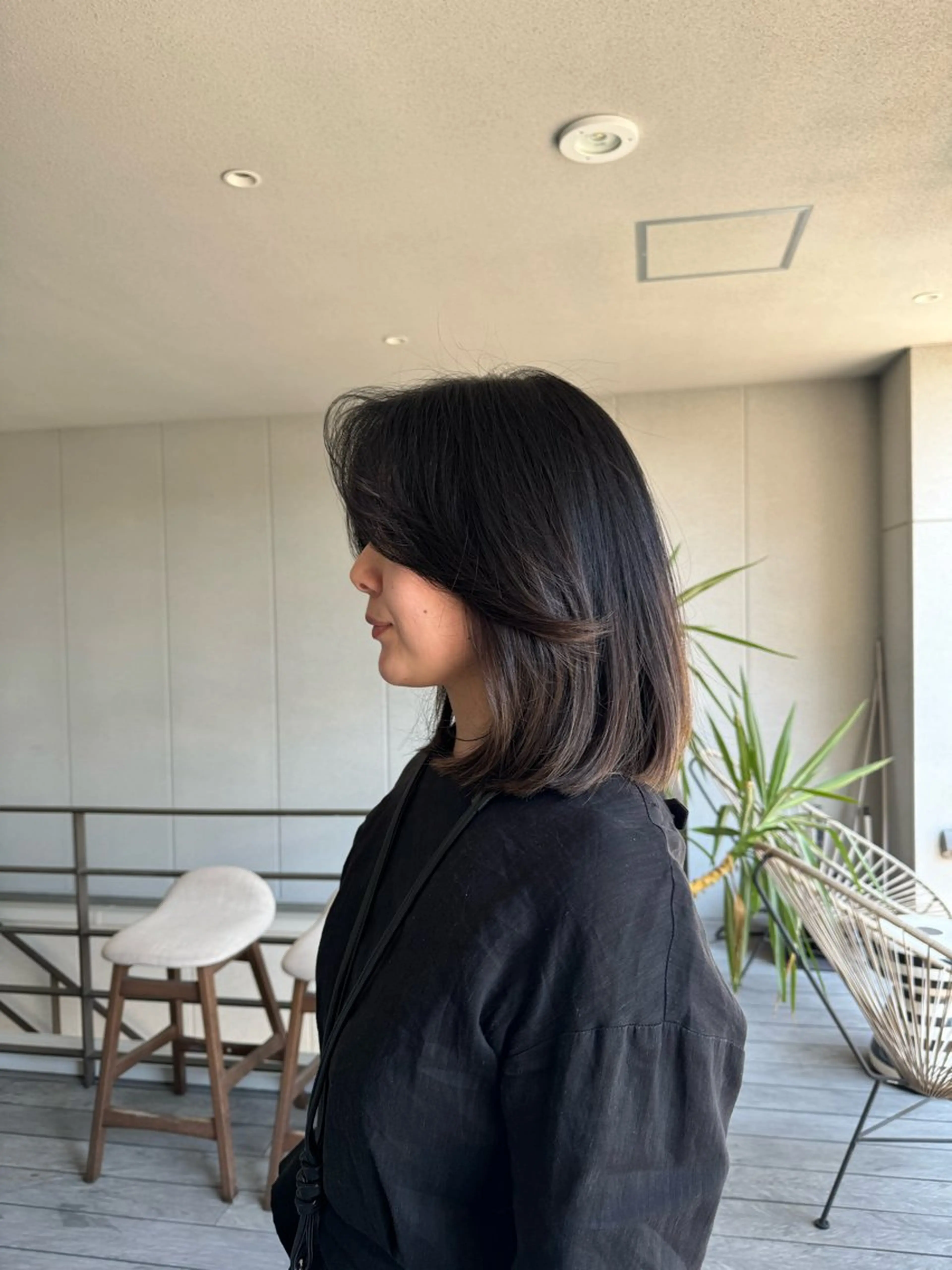 ミディアム カット 海外レイヤー鯉渕 【海外風メンズも◎】のヘアスタイル