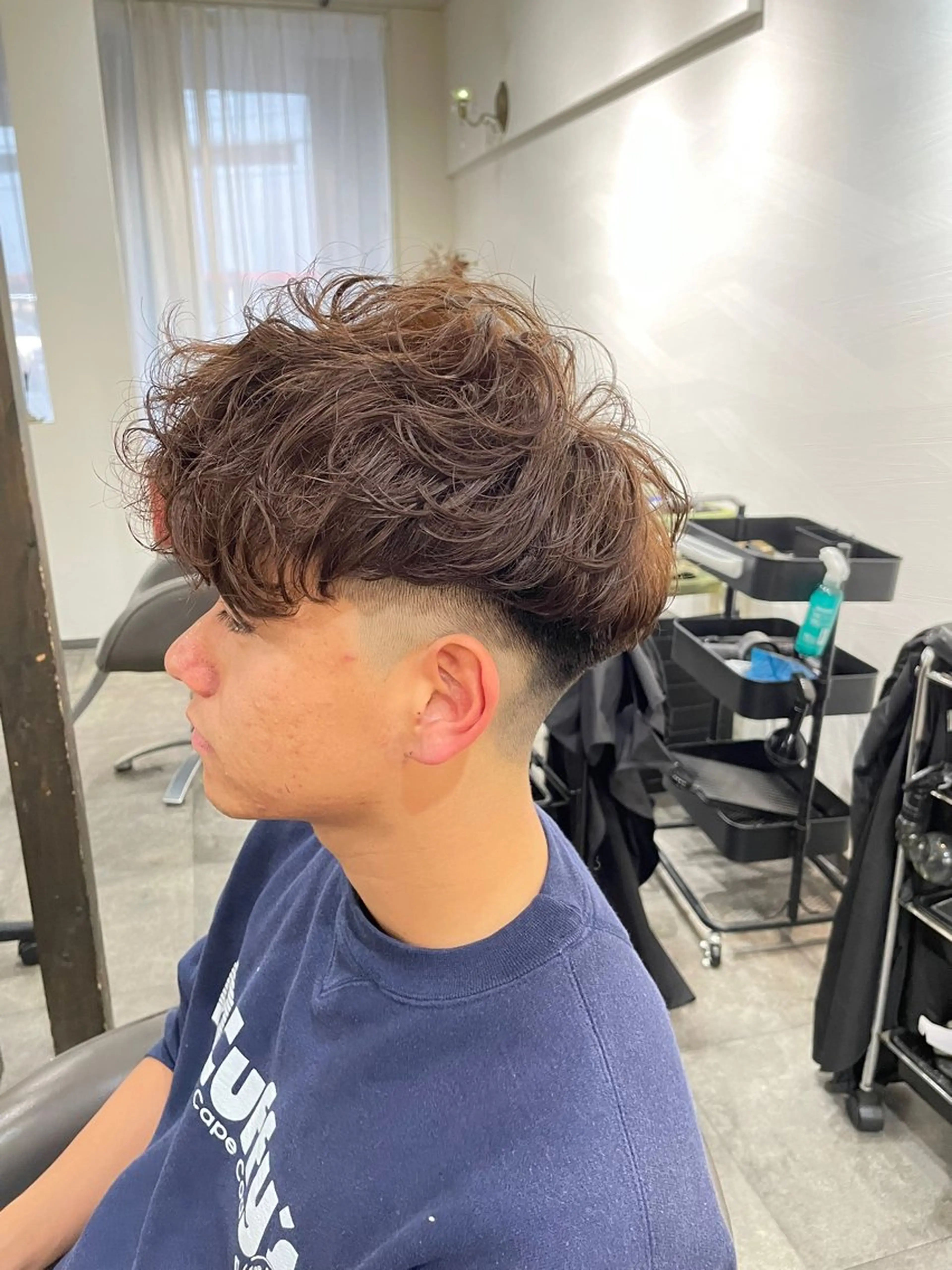 ショート パーマ メンズ カット パーマ Leggu所属・木田 智大のヘアスタイル