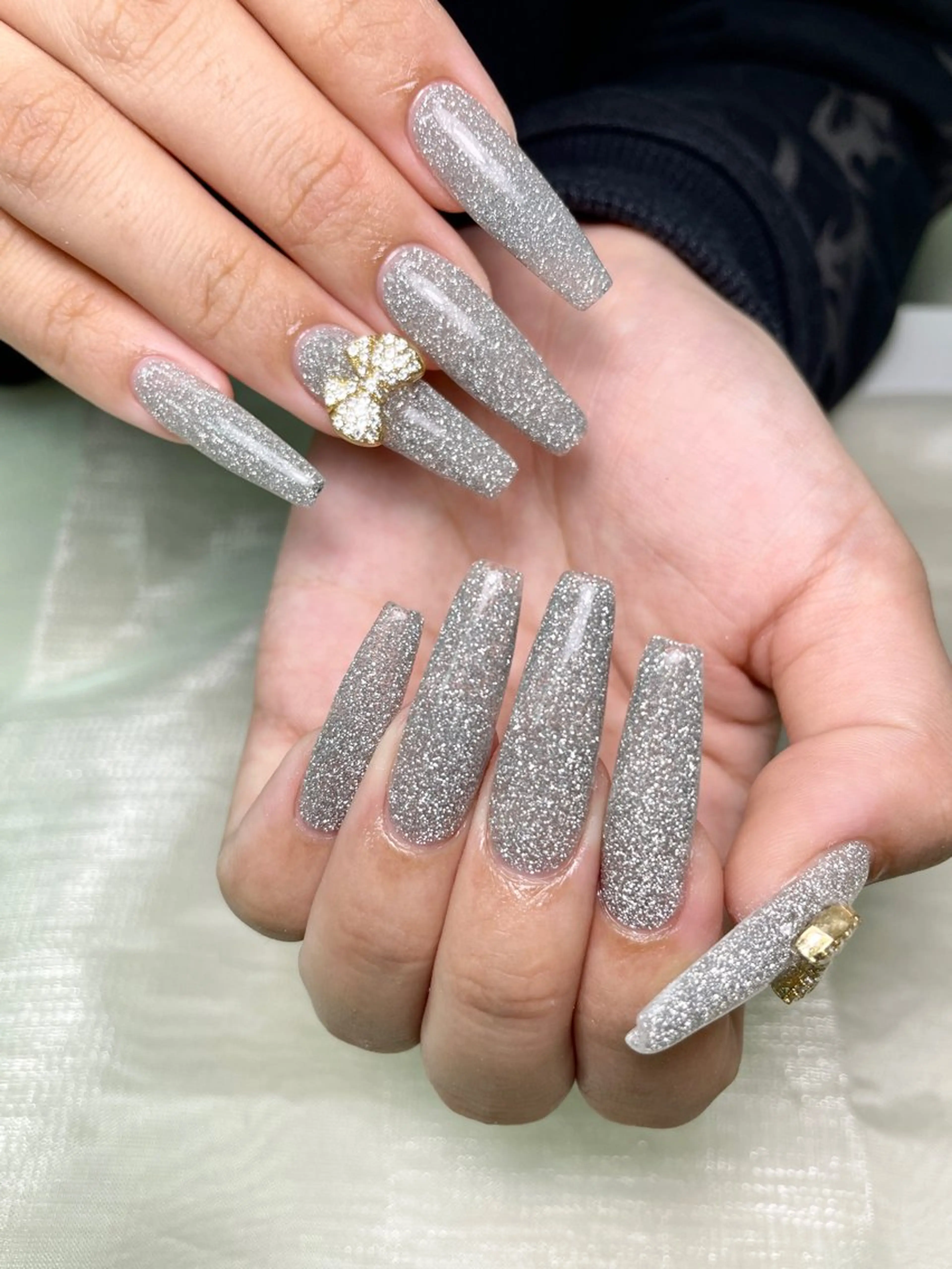 【最新チップスカルプ】LA発 ロング長さワンカラーorラメグラ¥9980の写真