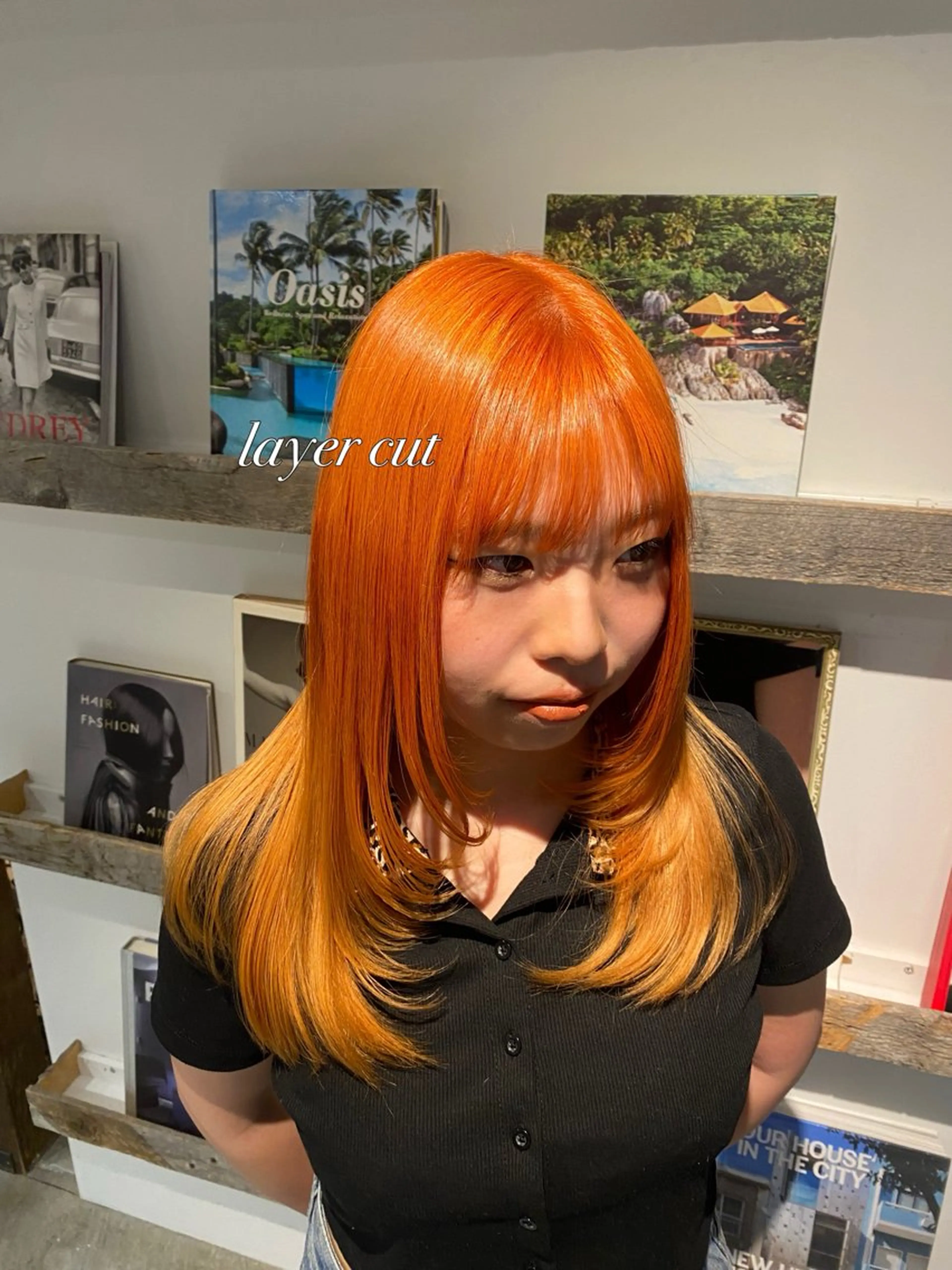 セミロング GLAD所属・ナガヤマ ミユのヘアスタイル