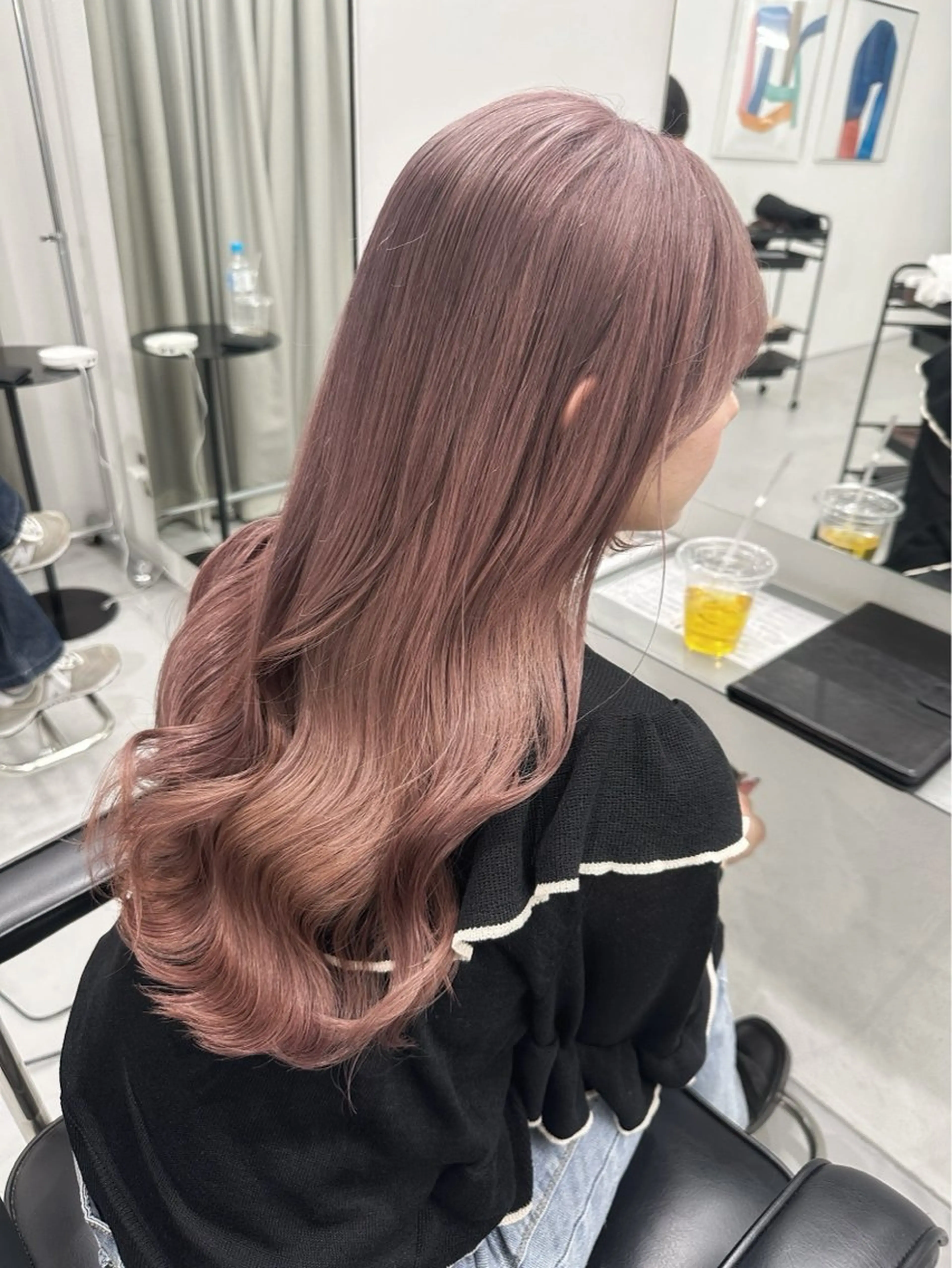 ロング ヘアカラー トリートメント ベージュカラー🕊️ 新潟駅/谷口大海のヘアスタイル