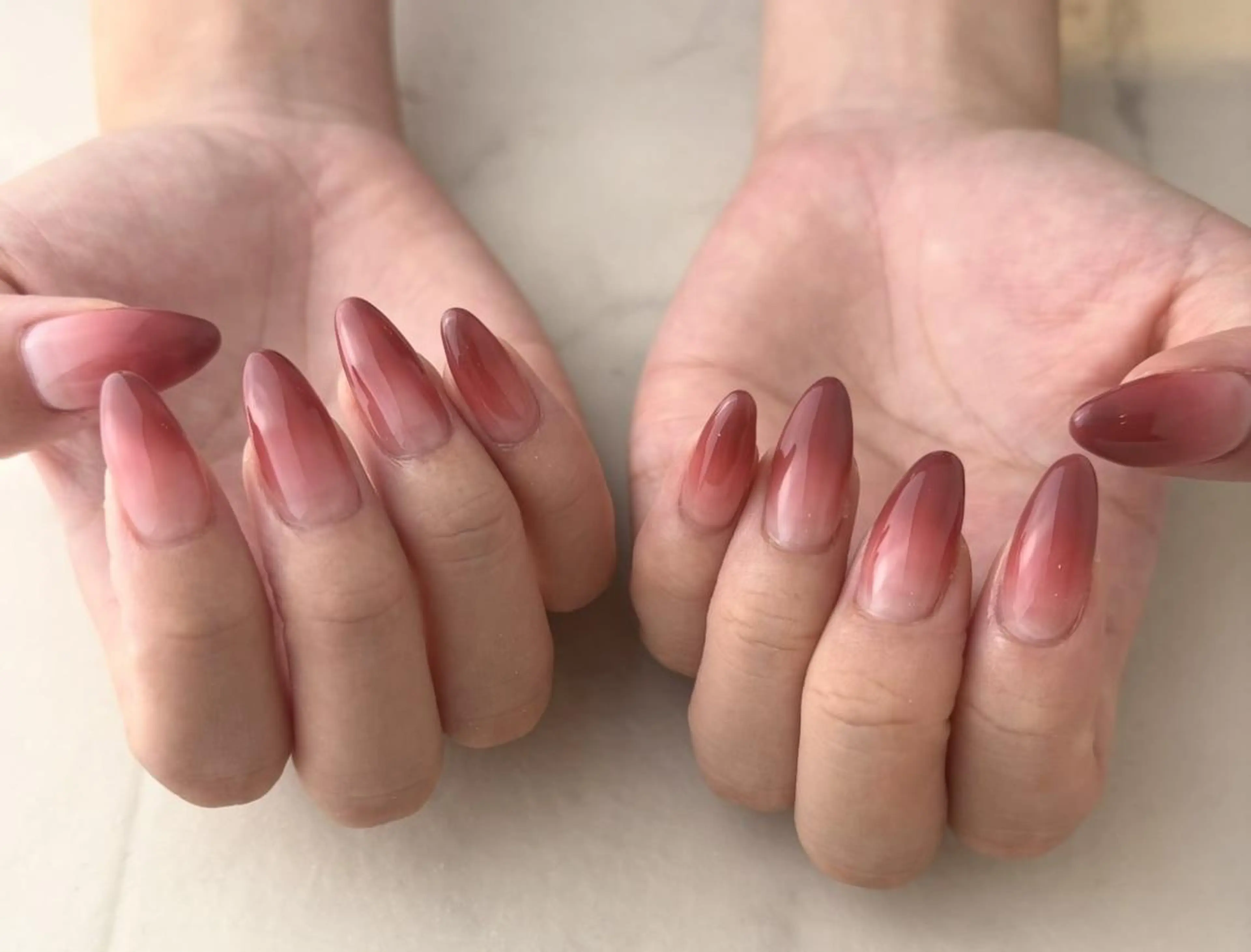 【Jrネイリスト】グラデーションネイル（オフあり）⭐️伸びても目立たないのが嬉しい☺️の写真