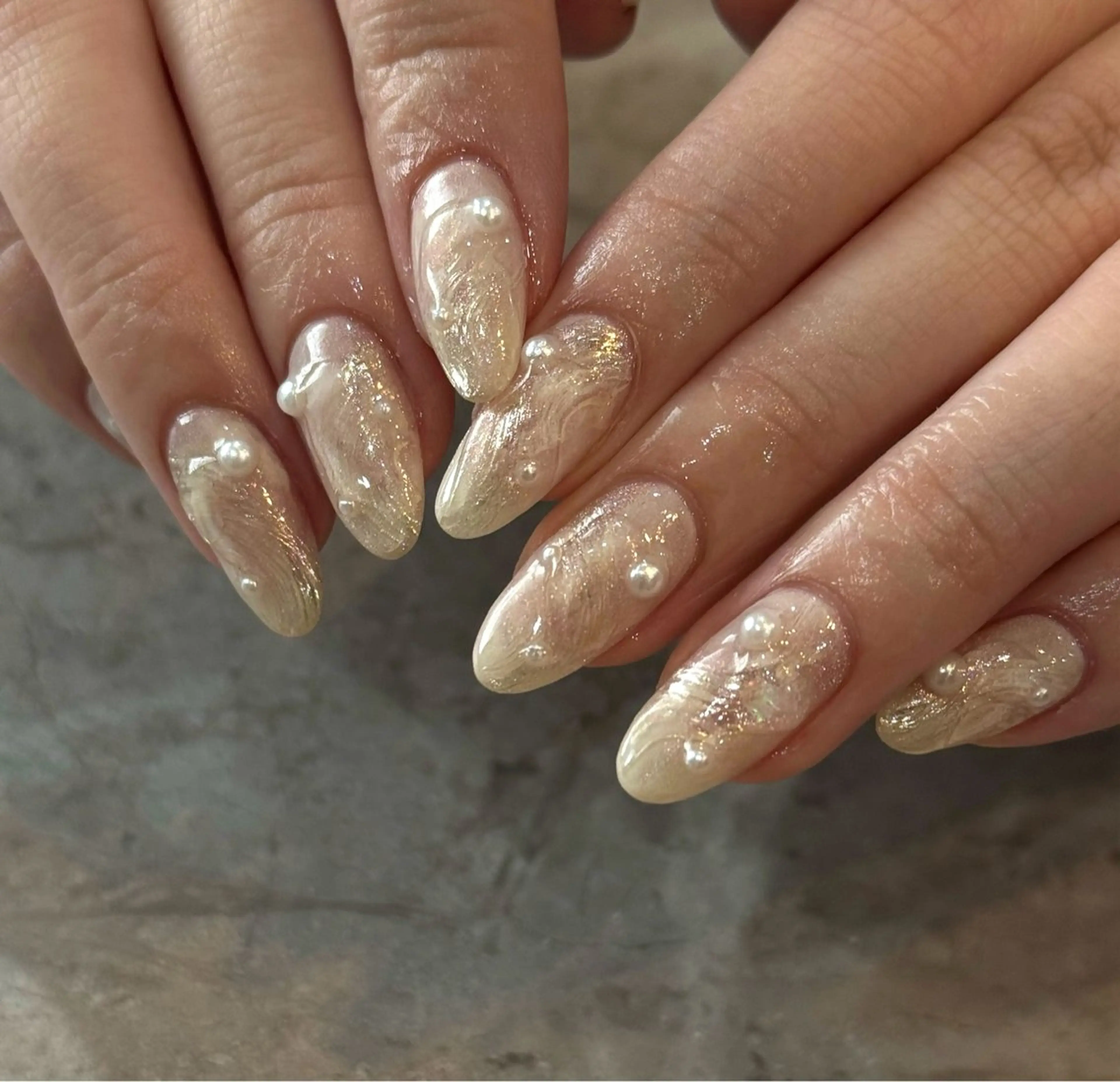 ネイル ニュアンスネイル ハンドネイル Blé nailのネイルデザイン