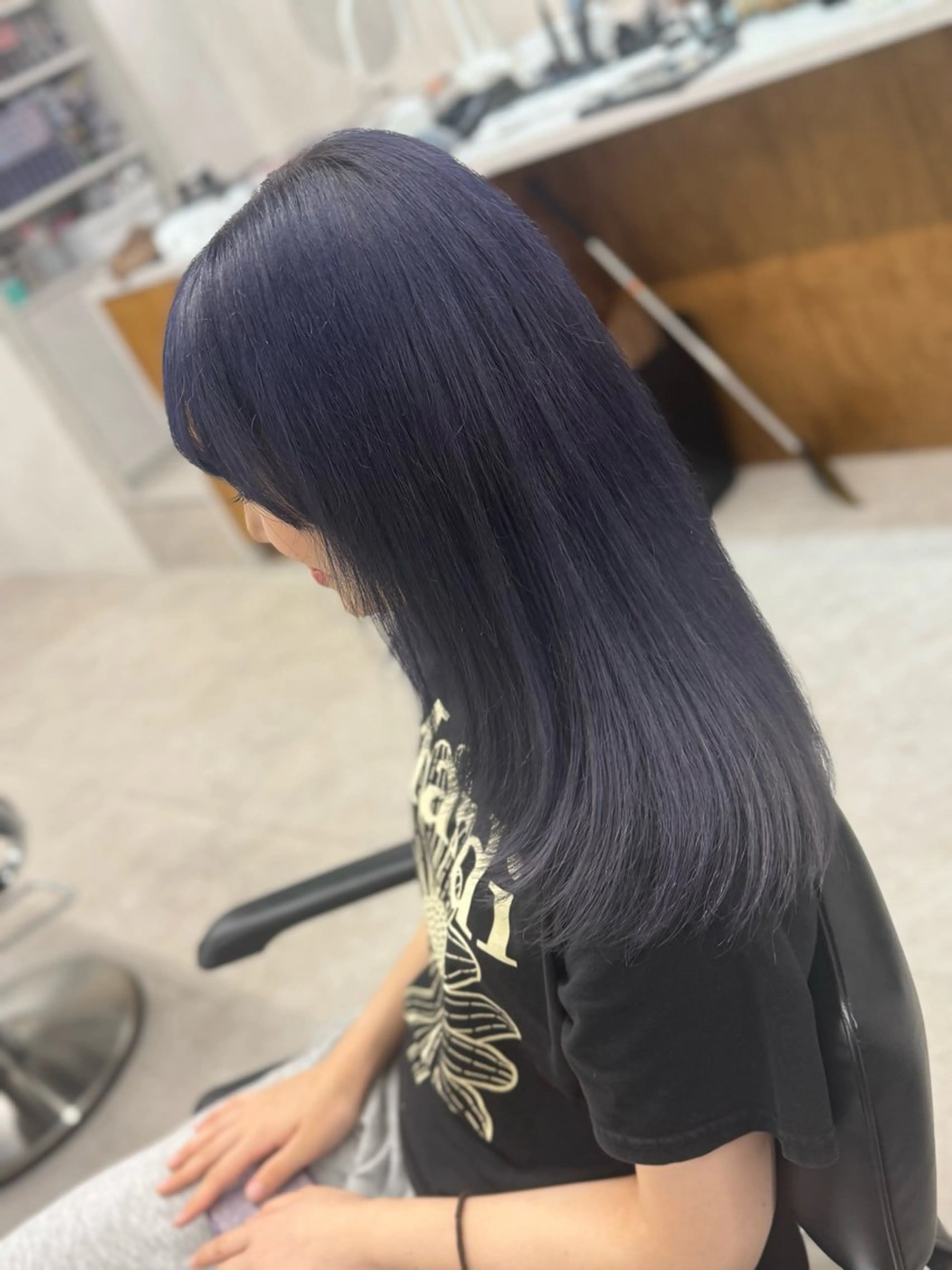 セミロング 🌟YUYA/寒色/ エクステ/ハイトーンのヘアスタイル