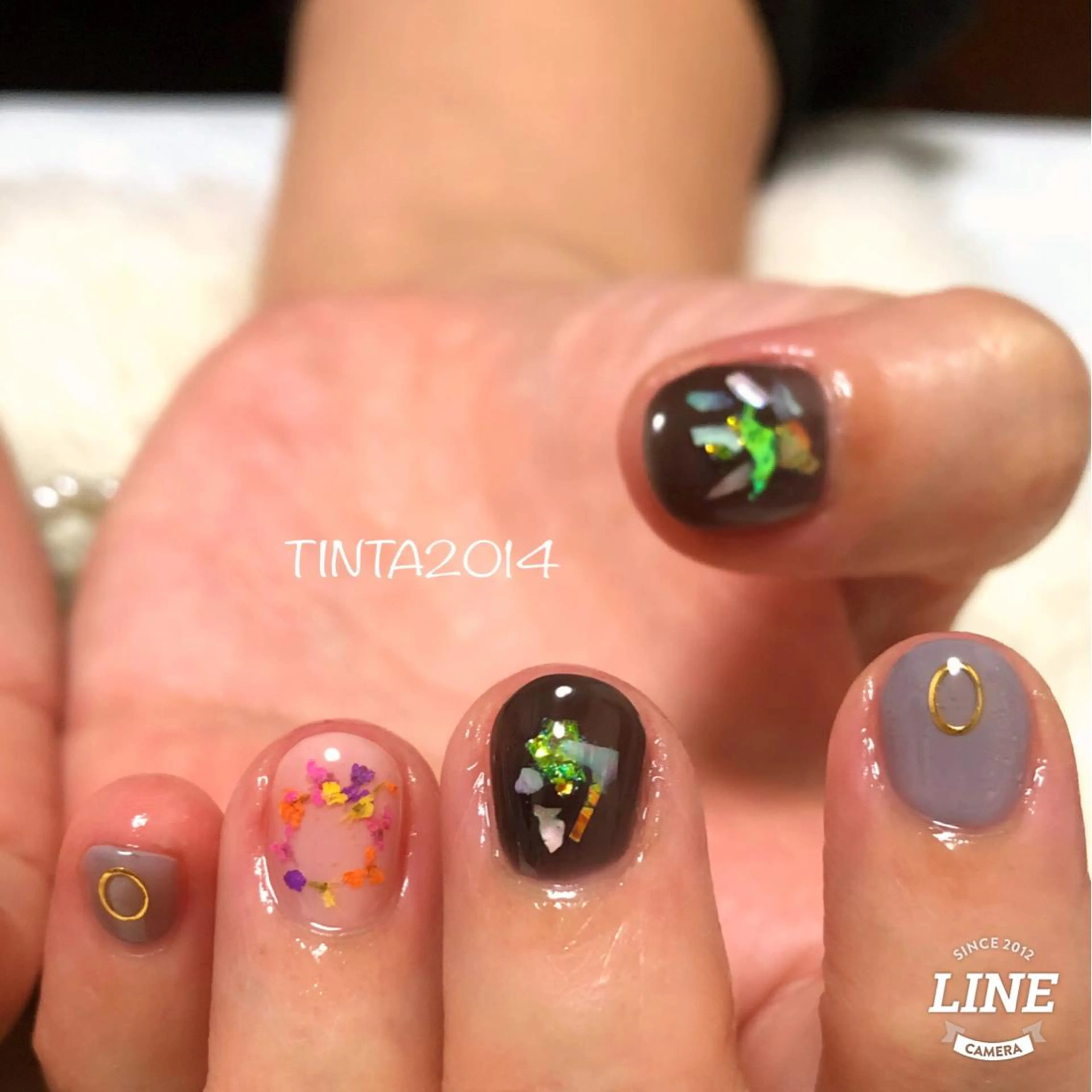 ネイル ホログラムネイル ネイルサロン ティンタ所属・馬場 典子のネイルデザイン