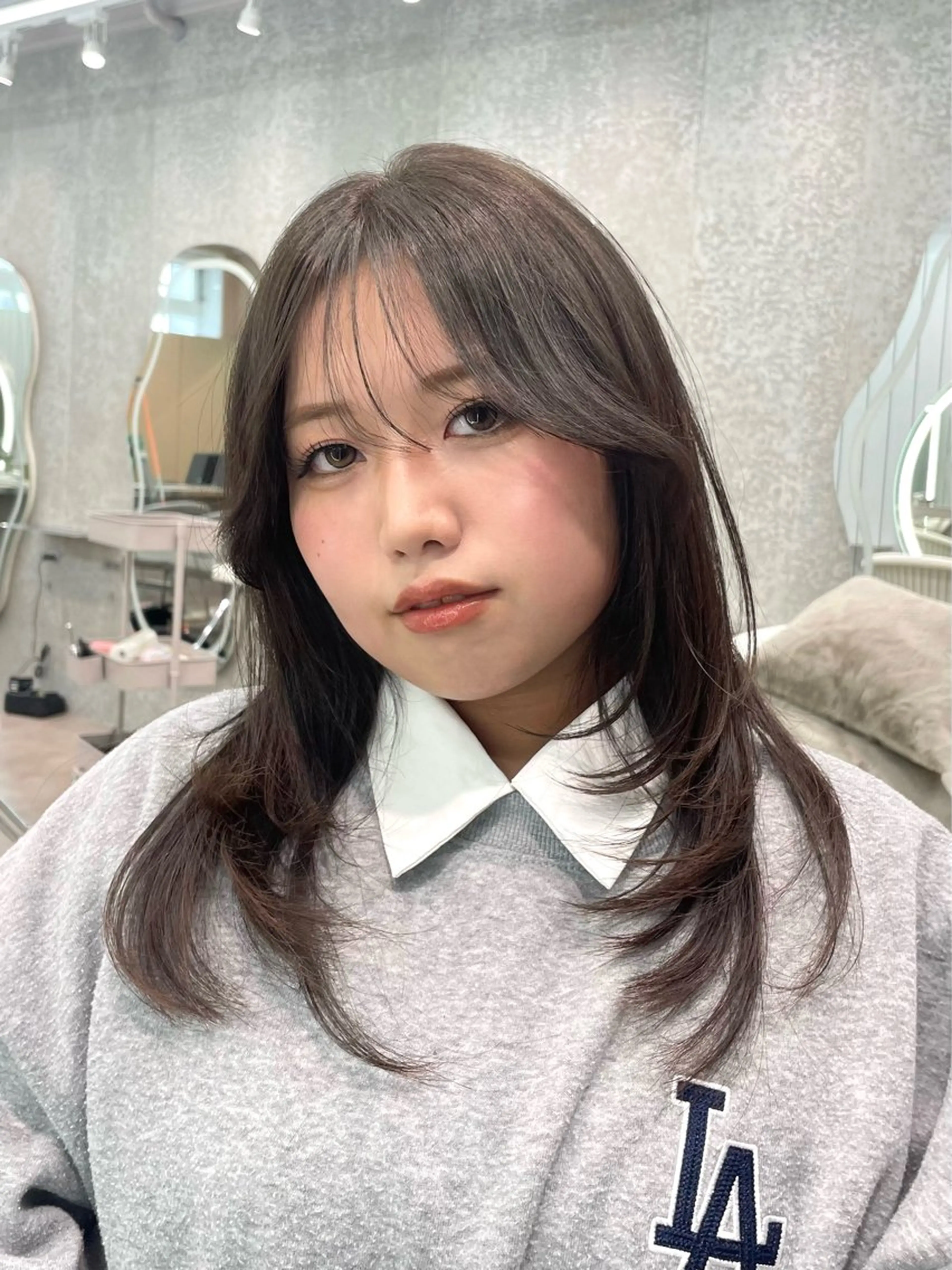 セミロング カット 縮毛矯正 トリートメント 大宮🤍縮毛矯正 レイヤー🪽なるのヘアスタイル