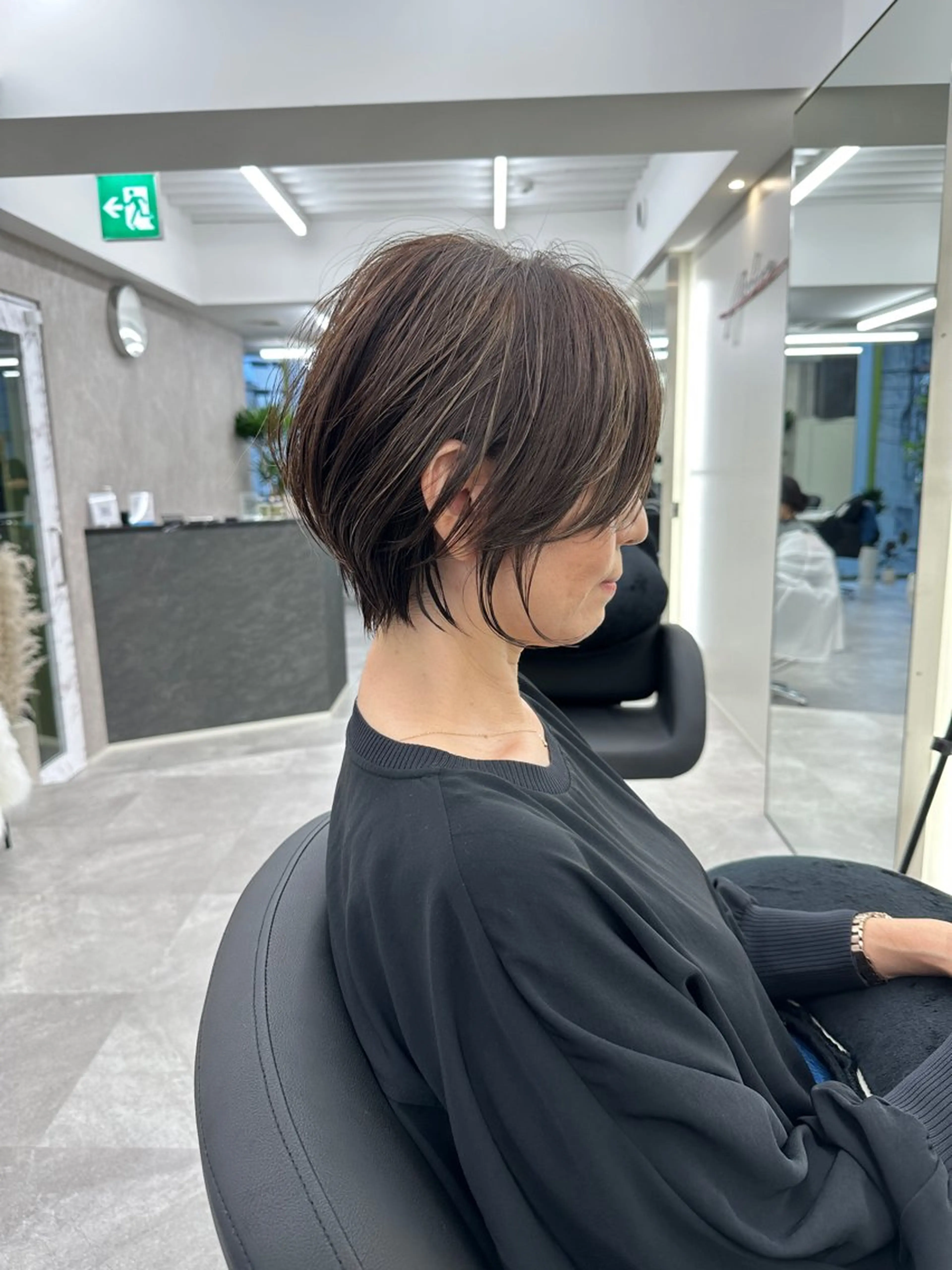 ショート カラー 似合わせスタイル 岡田勇哉のヘアスタイル