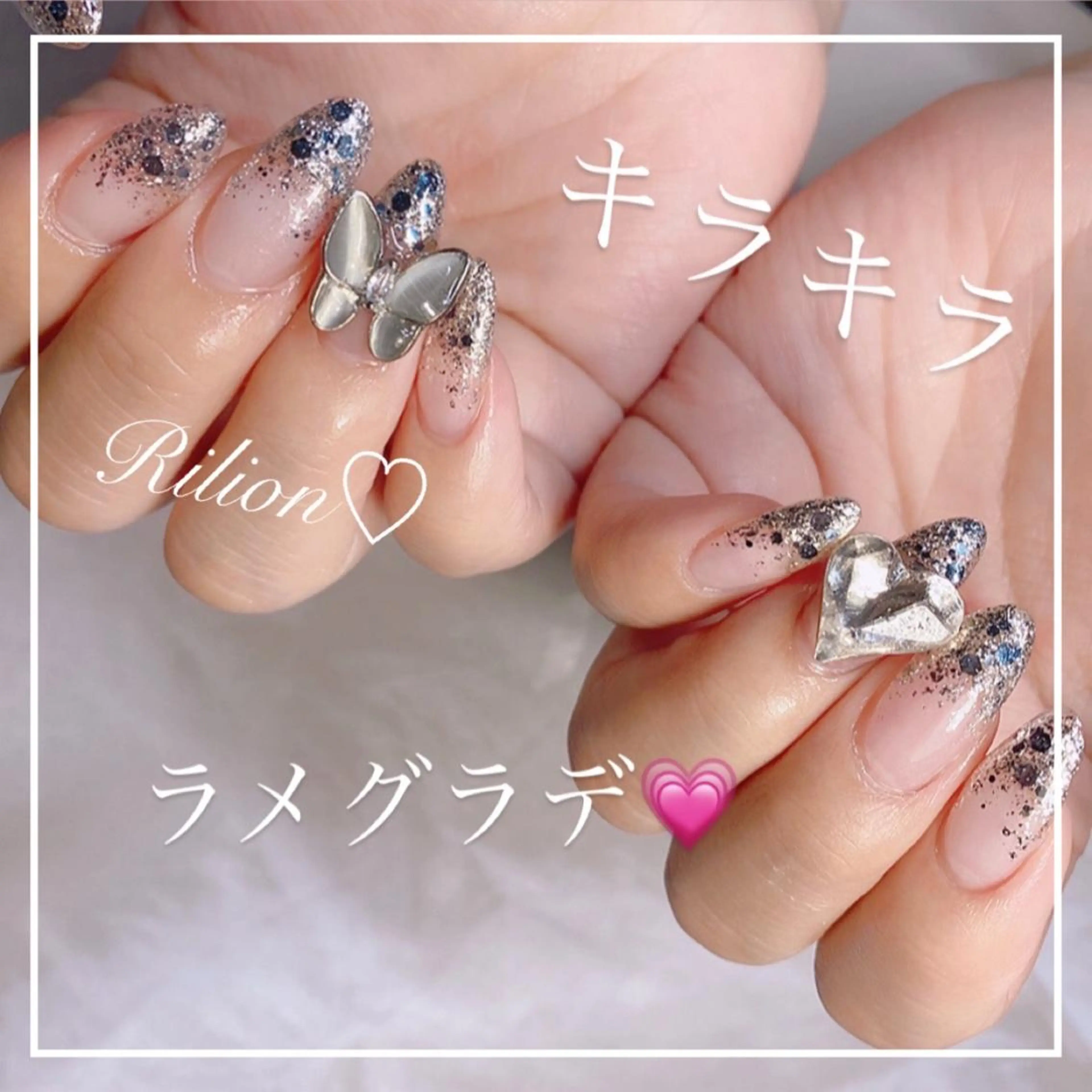 ネイル RiLion💗 Risa🦋💜のネイルデザイン